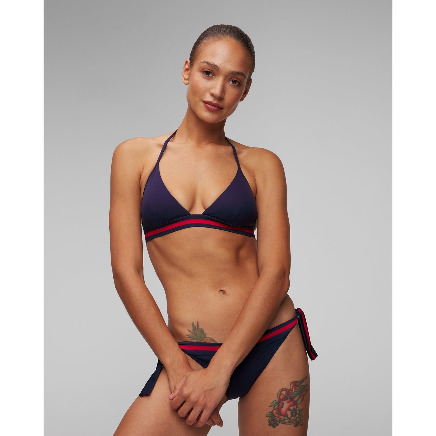 Granatowa Góra Od Bikini Vilebrequin Fleche