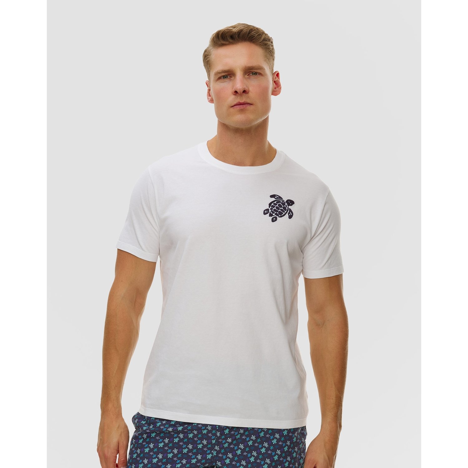 T-shirt Męski Z Bawełny Organicznej Vilebrequin Partisol