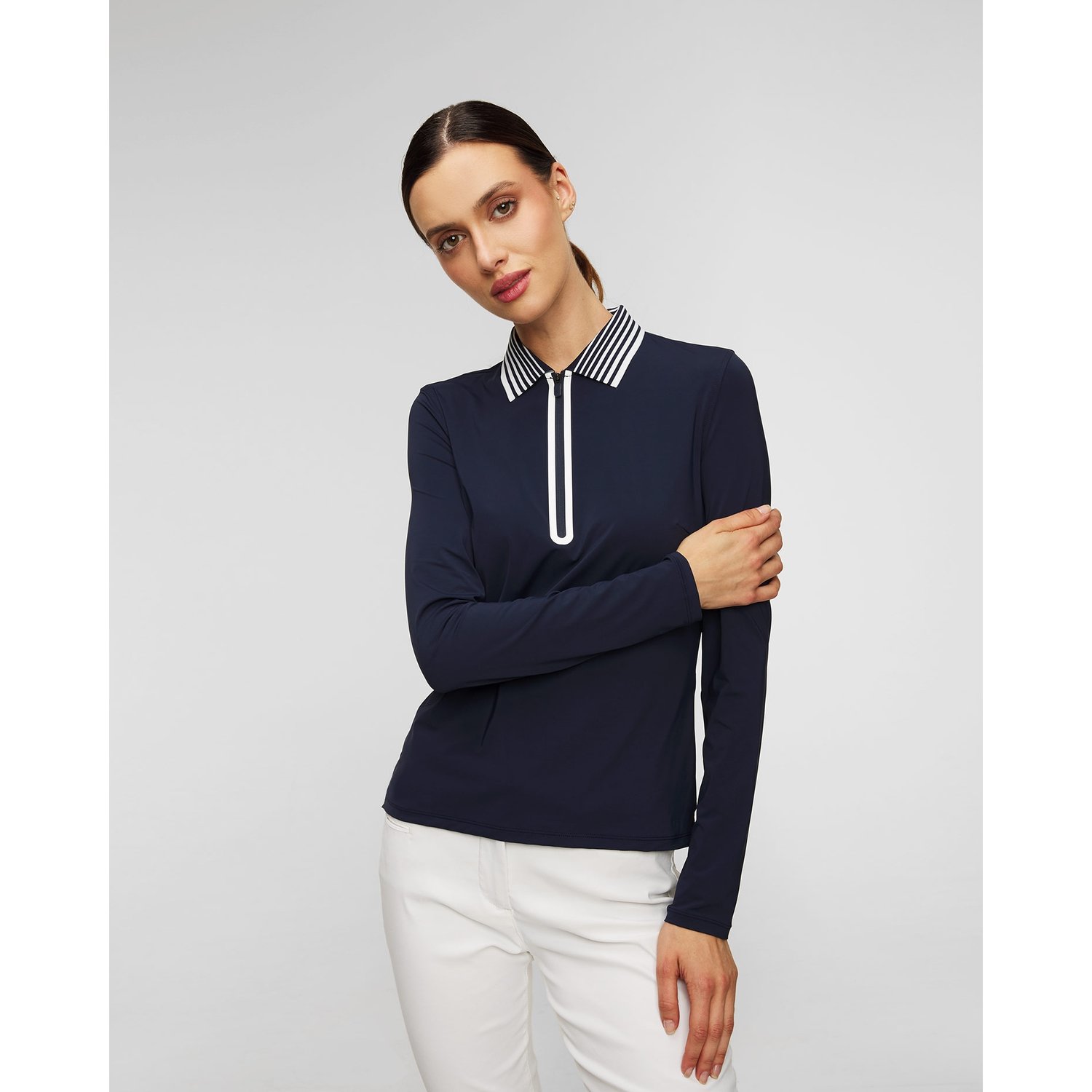Polo Z Długim Rękawem Damskie G/fore Silky Technylon