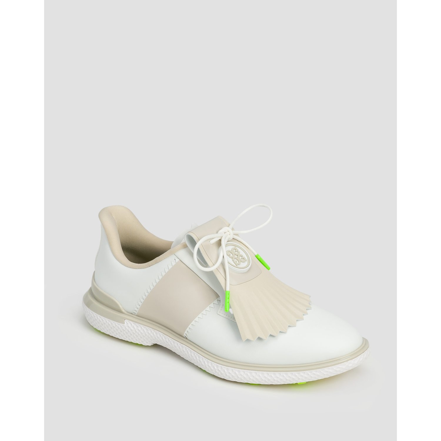 Buty Golfowe Damskie G/fore Gallivan2r Saddle Stripe Biało-beżowe