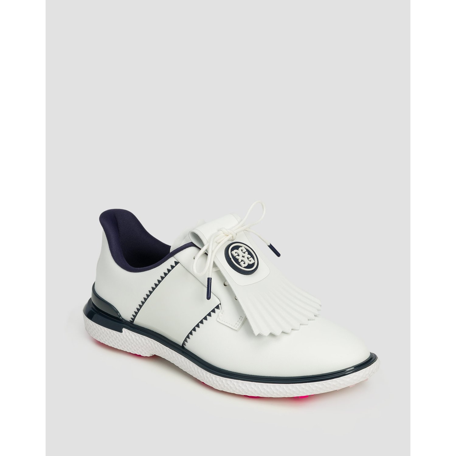Buty Golfowe Damskie G/fore Gallivan2r Saddle Stripe Biało-granatowe