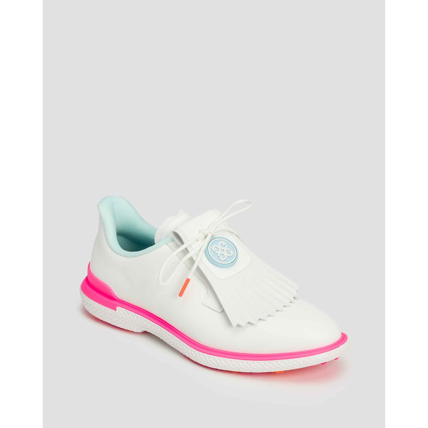 Buty Golfowe Damskie G/fore Gallivan2r Tpu Kiltie Biało-różowe