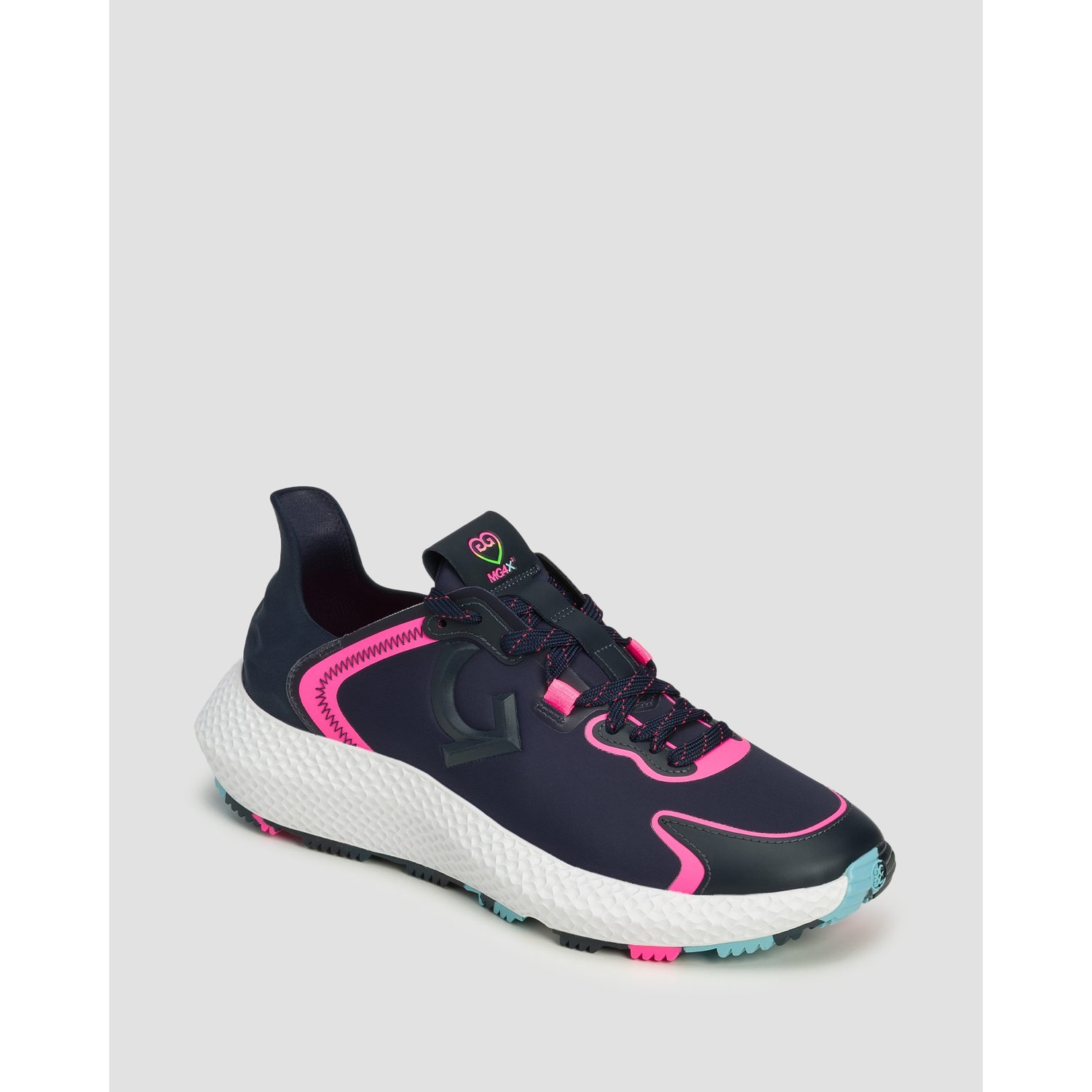 Buty Golfowe Damskie G/fore Mg4x2 Nylon Hybrid Golf Granatowo-różowe