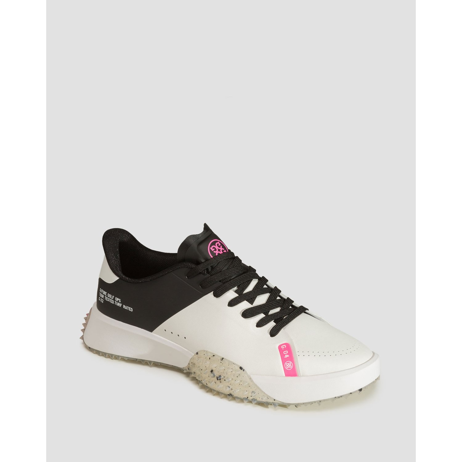 Biało-czarne Buty Golfowe Męskie G/fore Stippled Sole G.112