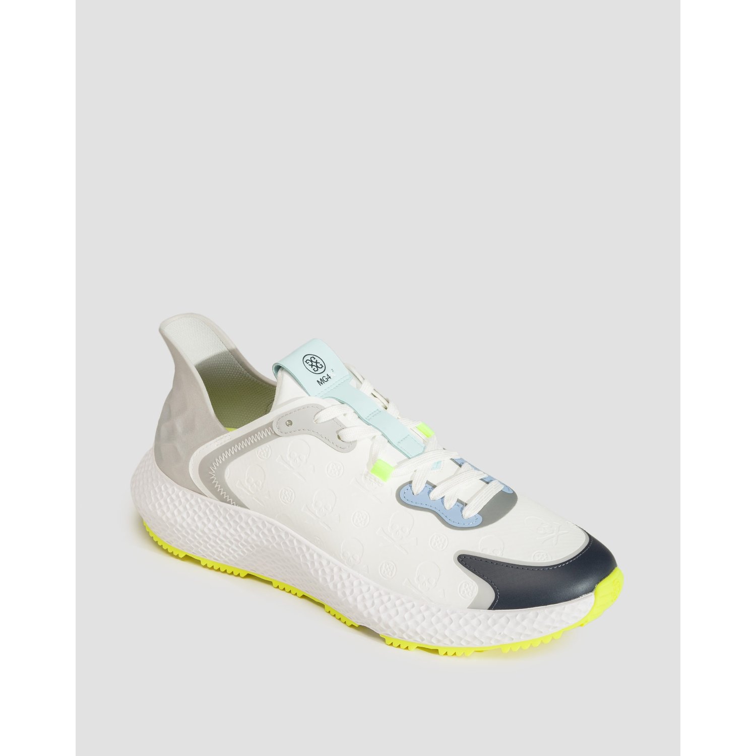 Biało-szare Buty Golfowe Męskie G/fore Debossed Skull & T's Mg4x2 Hybrid Golf Cross Trainer