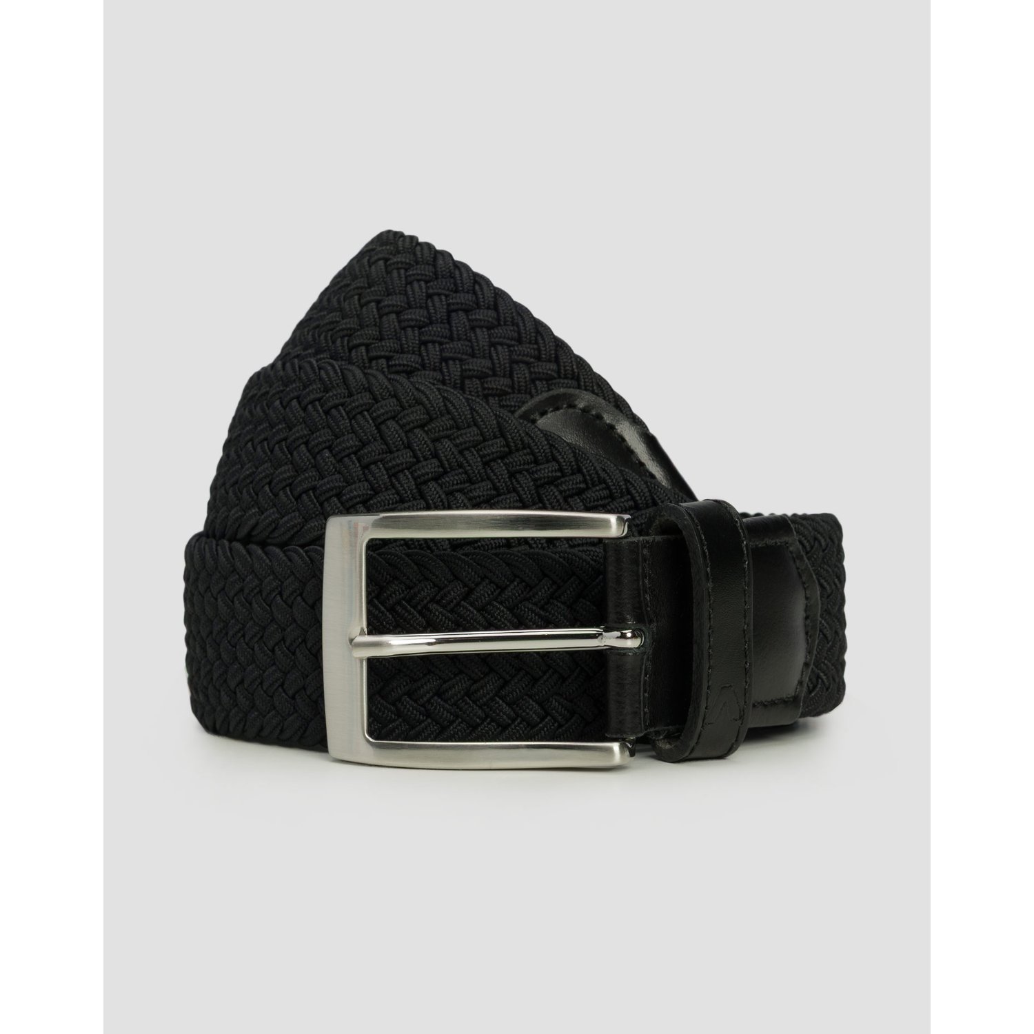 Czarny Pasek Męski Alberto Gürtel Basic Braided