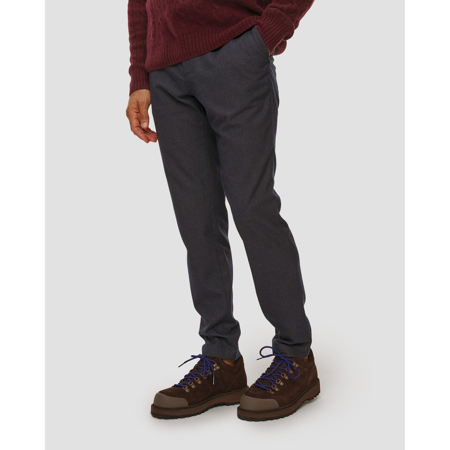 Spodnie Męskie Alberto Jump Flannel Herringbone