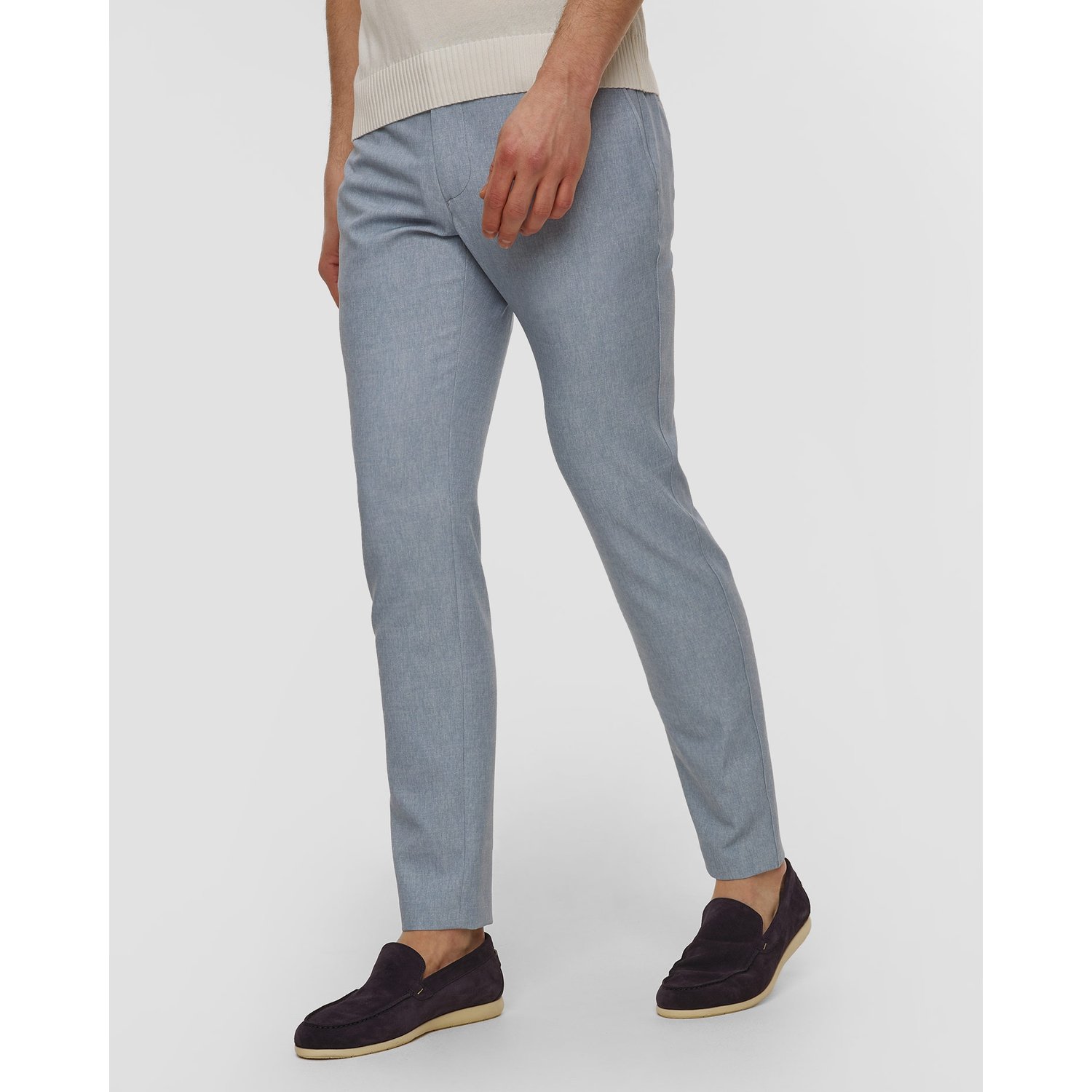 Niebieskie Spodnie Męskie Alberto Rob - Super Stretch