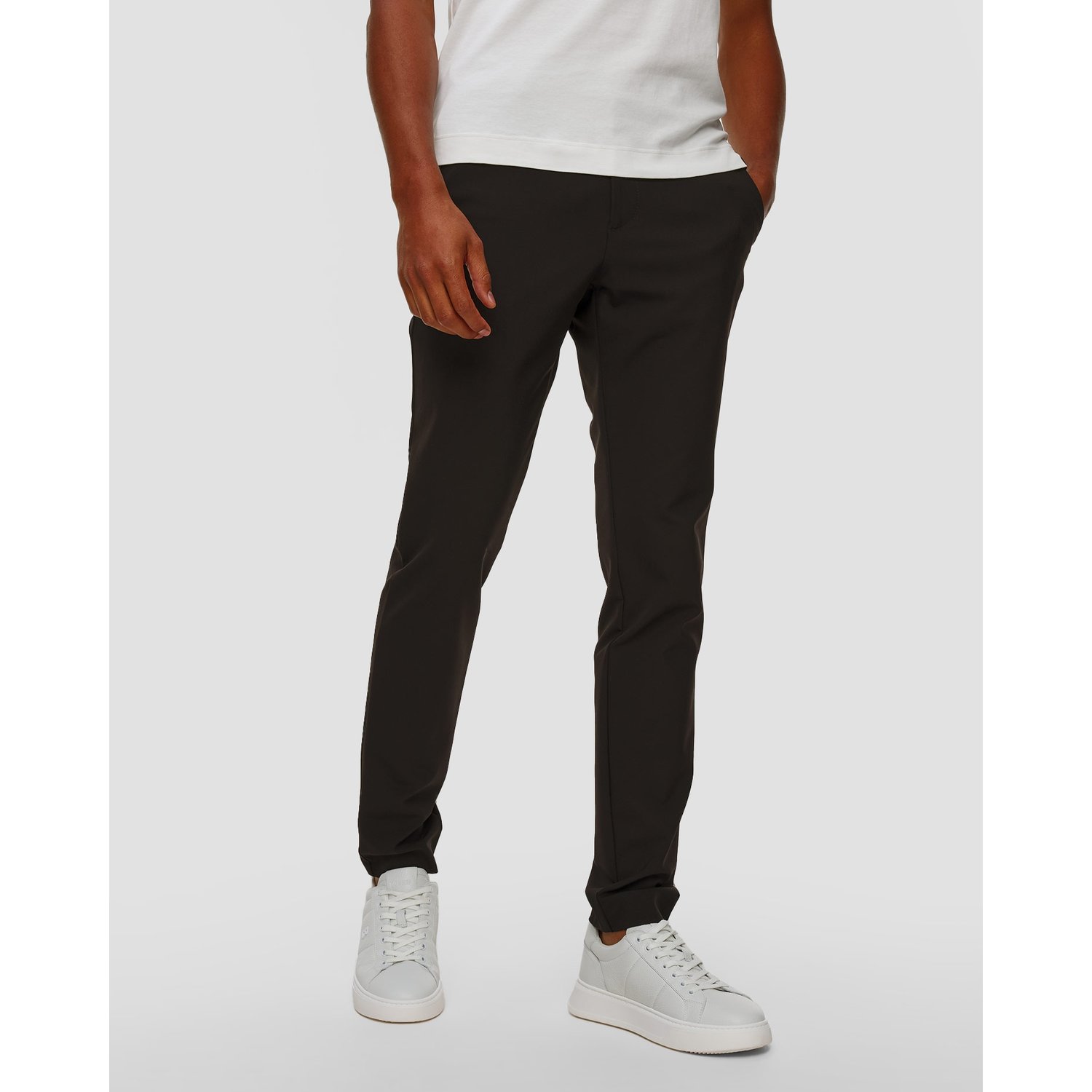 Czarne Spodnie Męskie Alberto Move - Performance