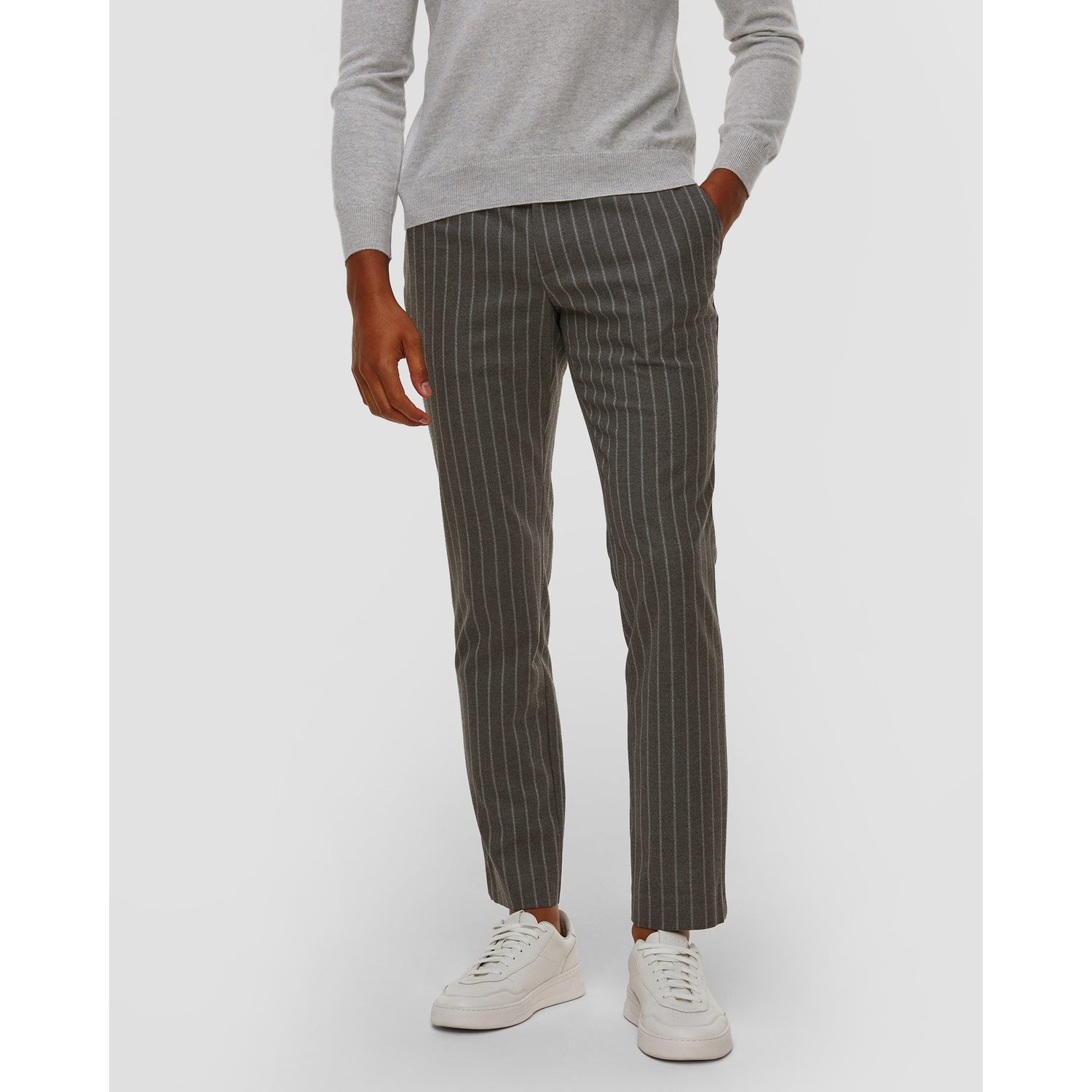 Spodnie Męskie Alberto Lou-j-gu - Flannel Stripe