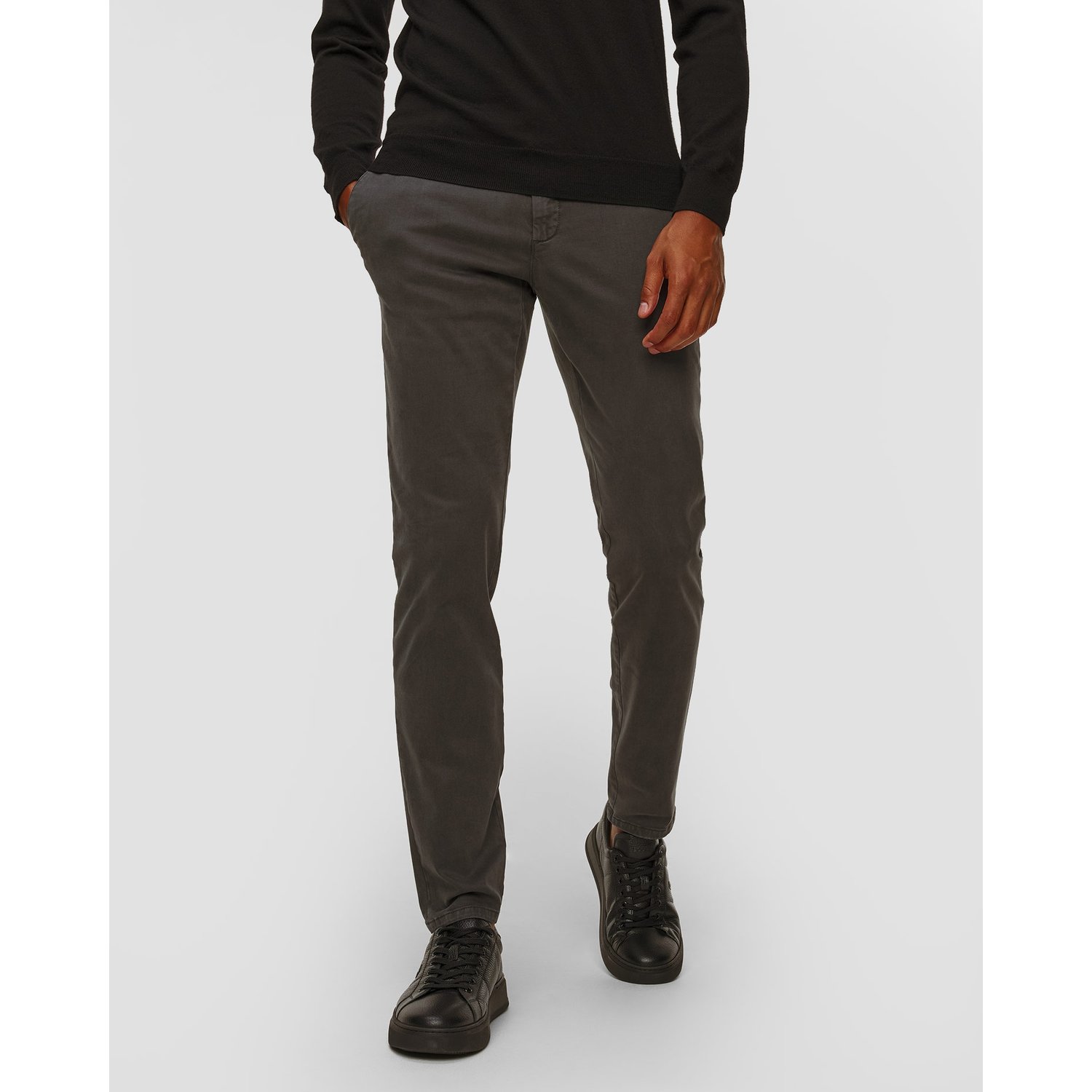 Szare Spodnie Męskie Alberto Rob-jgu - Soft Tencel™
