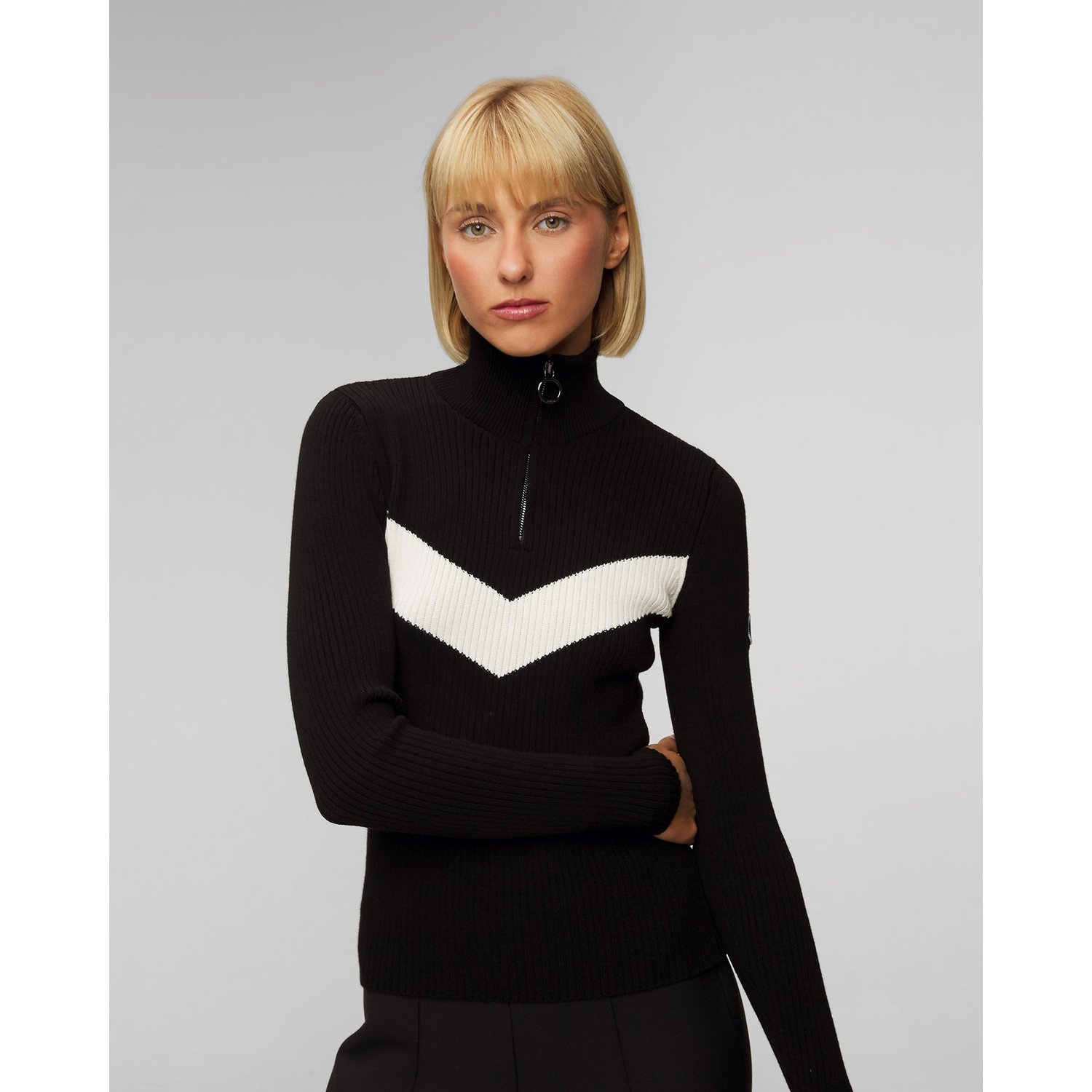 Sweter Damski Z Rozpinanym Golfem Fusalp Andromede