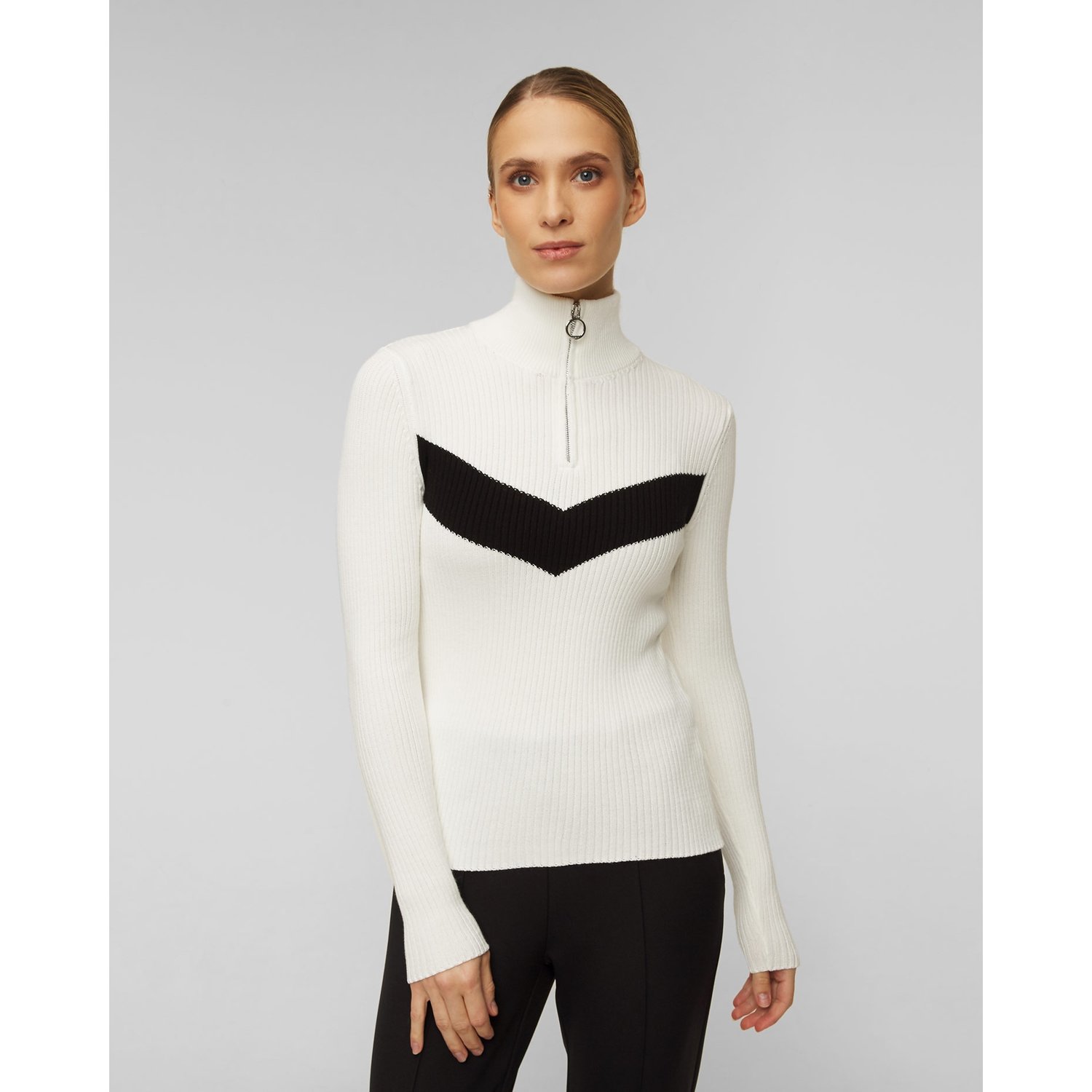 Sweter Damski Z Rozpinanym Golfem Fusalp Andromede