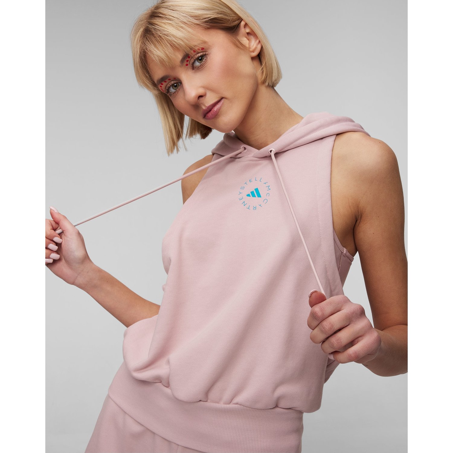 Różowa Bluza Bez Rękawów Damska Adidas By Stella Mccartney Asmc