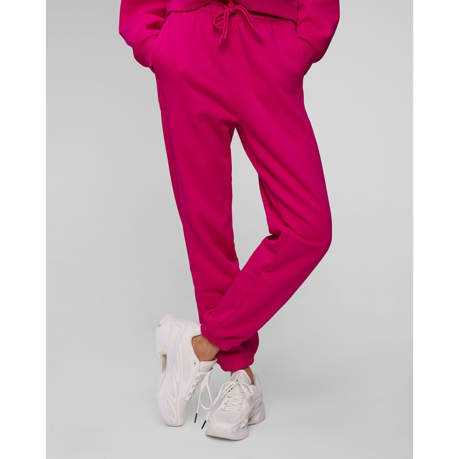 Różowe Spodnie Damskie Adidas By Stella Mccartney Asmc