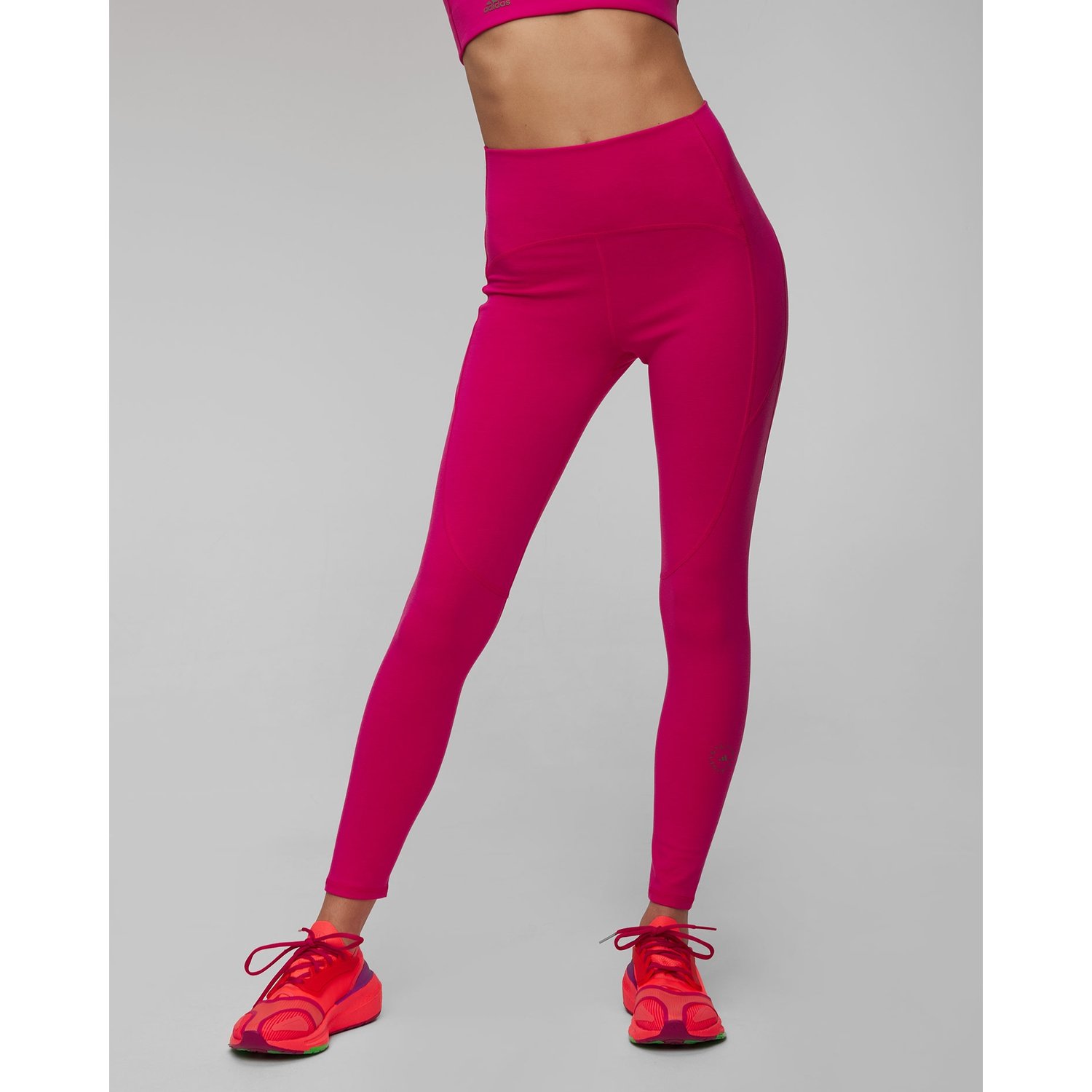 Różowe Leginsy Damskie Adidas By Stella Mccartney Asmc Tst 7/8