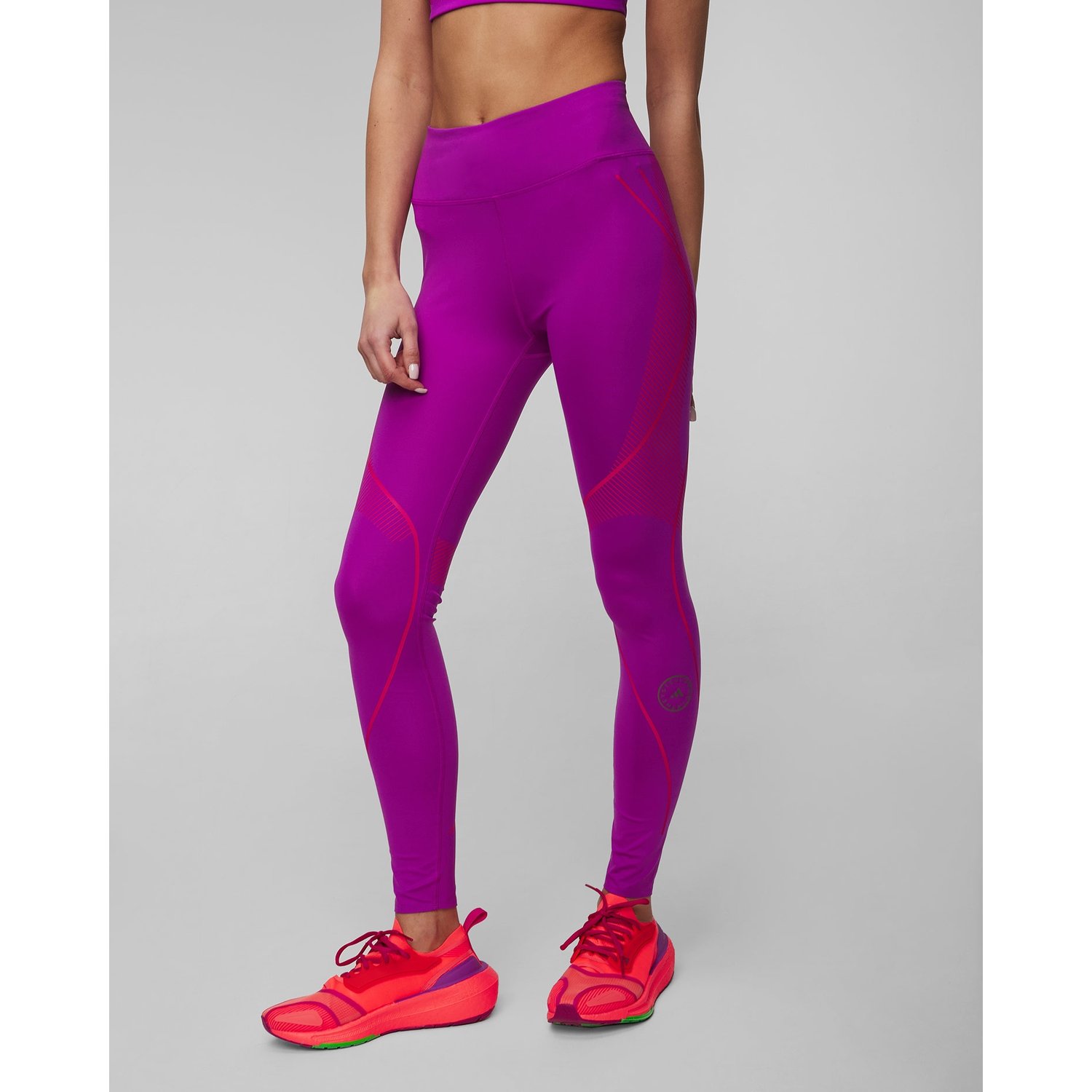 Fioletowe Leginsy Damskie Adidas By Stella Mccartney Asmc Truepace