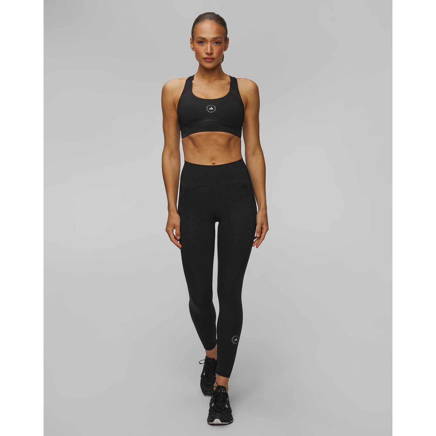 Czarne Leginsy Damskie Adidas By Stella Mccartney Truestrength 7/8
