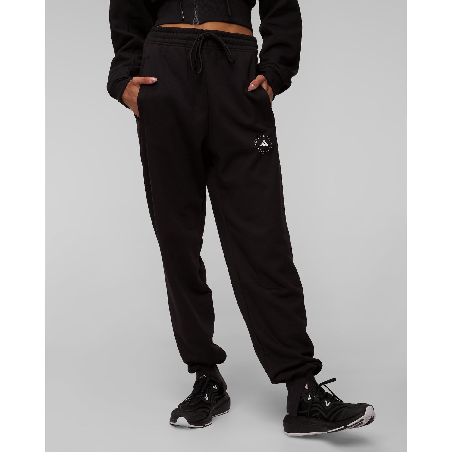 Czarne Spodnie Damskie Adidas By Stella Mccartney