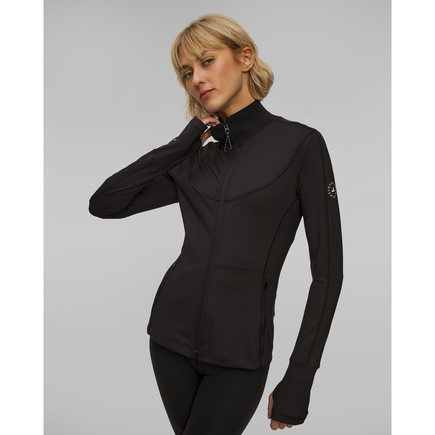Czarna Bluza Rozpinana Damska Adidas By Stella Mccartney Truepurpose Training Midlayer