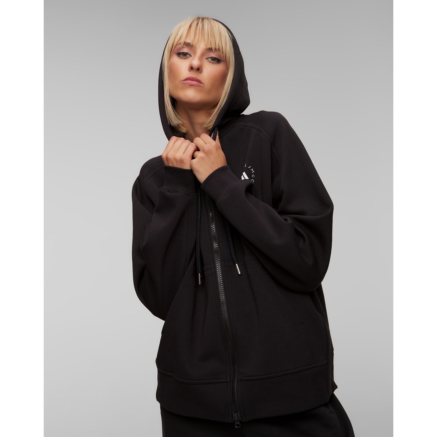 Czarna Bluza Z Kapturem Damska Adidas By Stella Mccartney