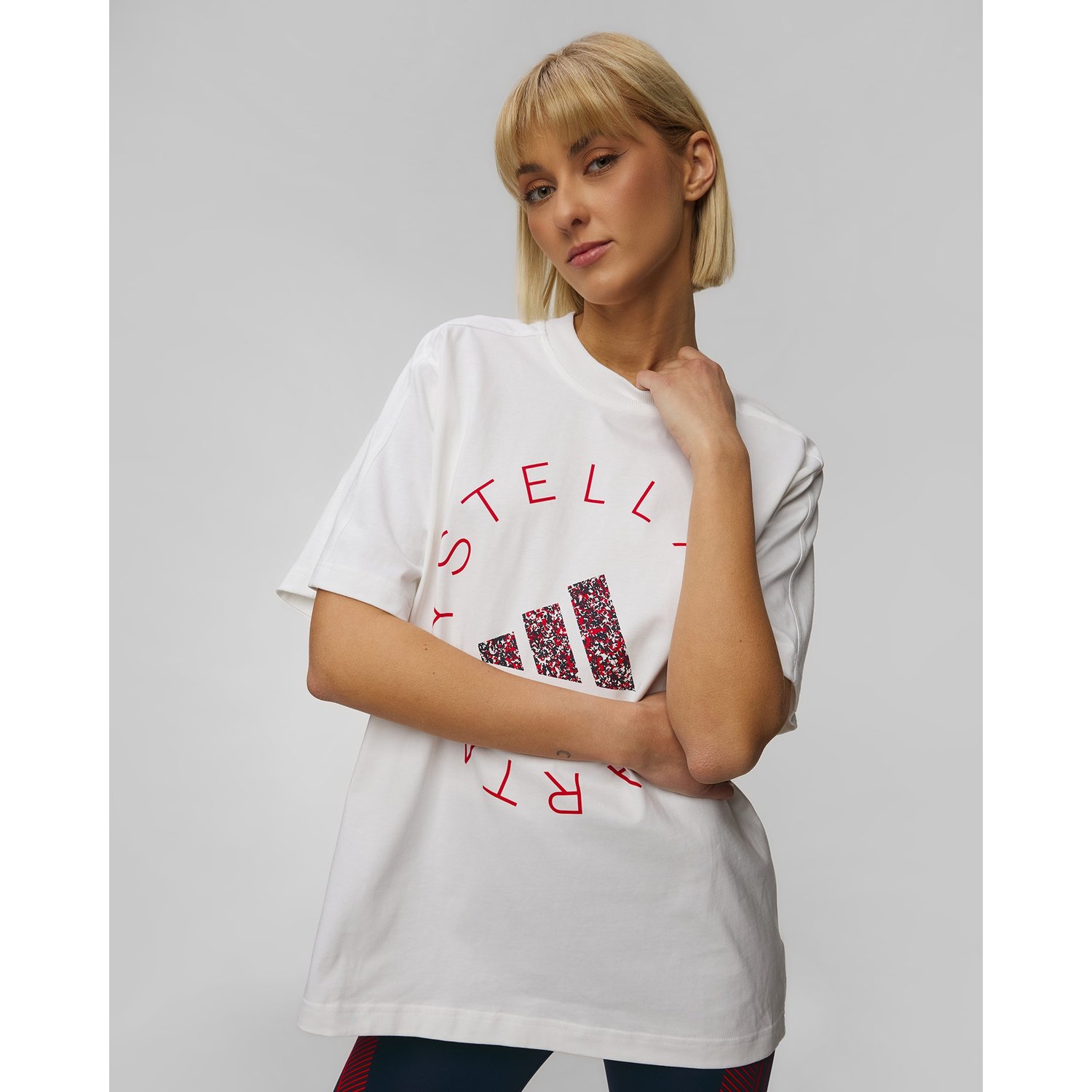 T-shirt Z Bawełny Organicznej Damski Adidas By Stella Mccartney