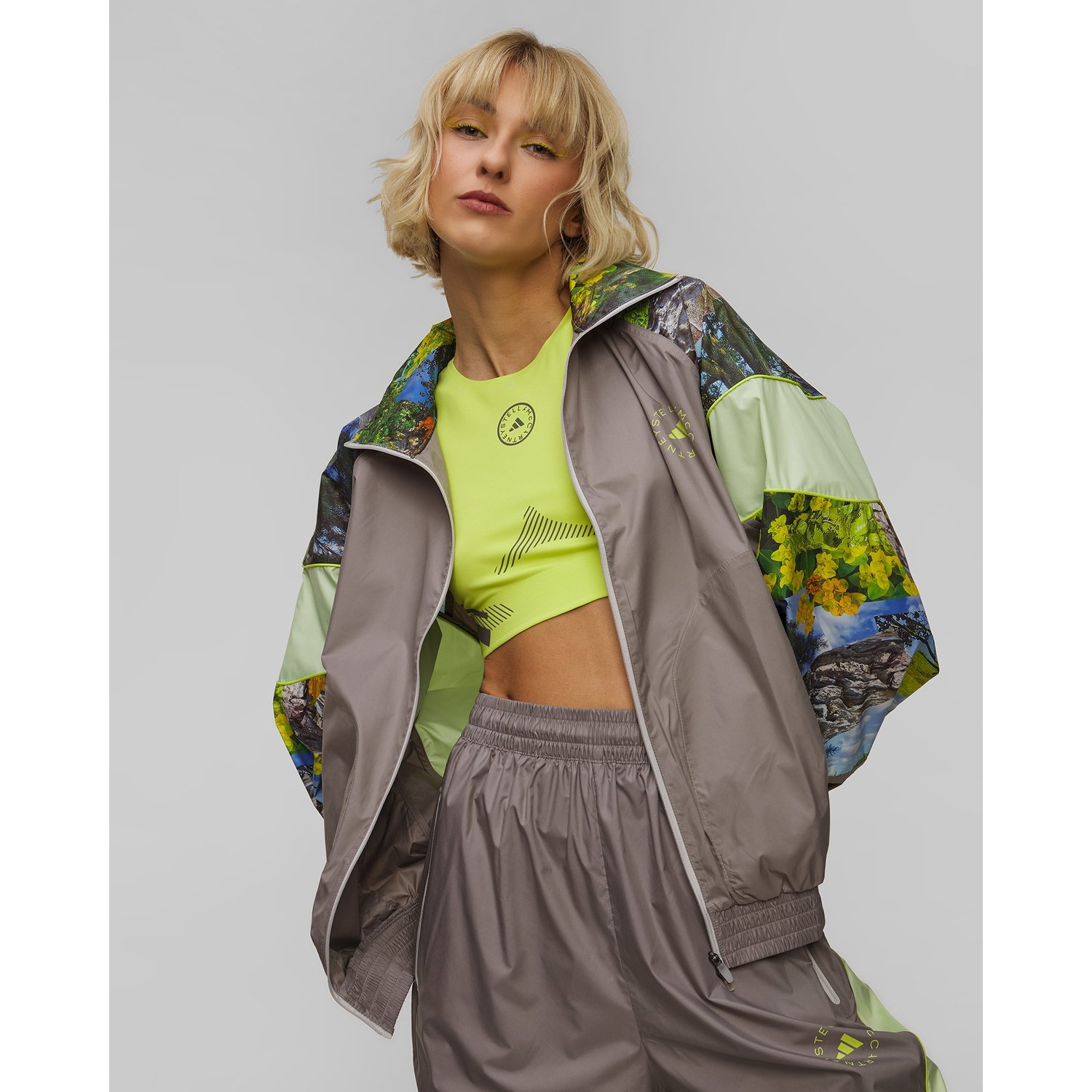 Kurtka Sportowa Damska Adidas By Stella Mccartney Earth Collage Woven Track Jacket