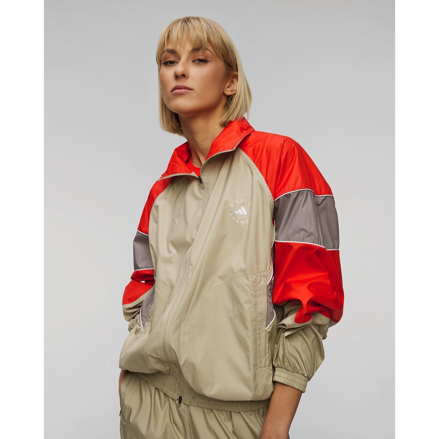 Kurtka W Bloki Kolorów Damska Adidas By Stella Mccartney Tracktop