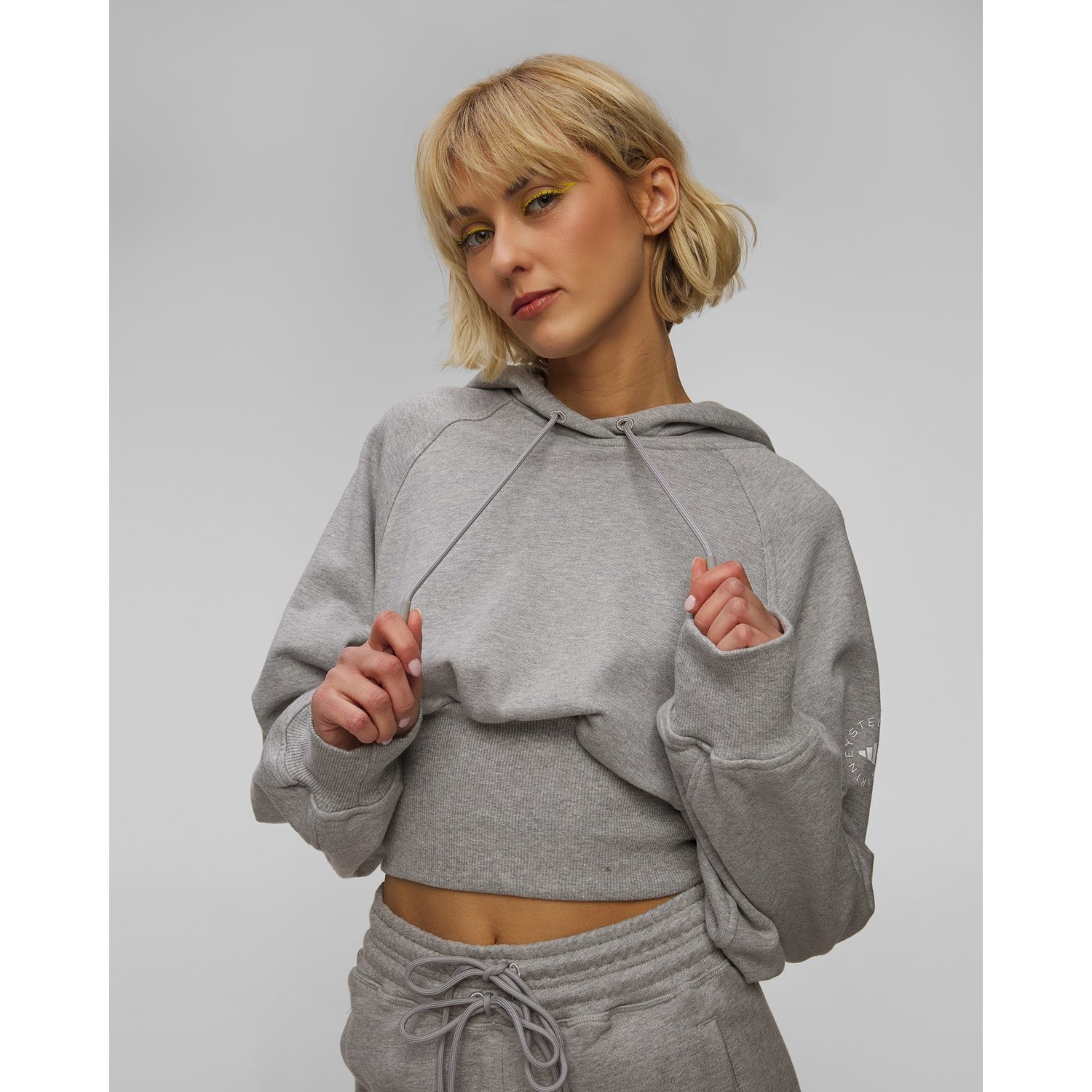 Szara Bluza Damska Adidas By Stella Mccartney Crop