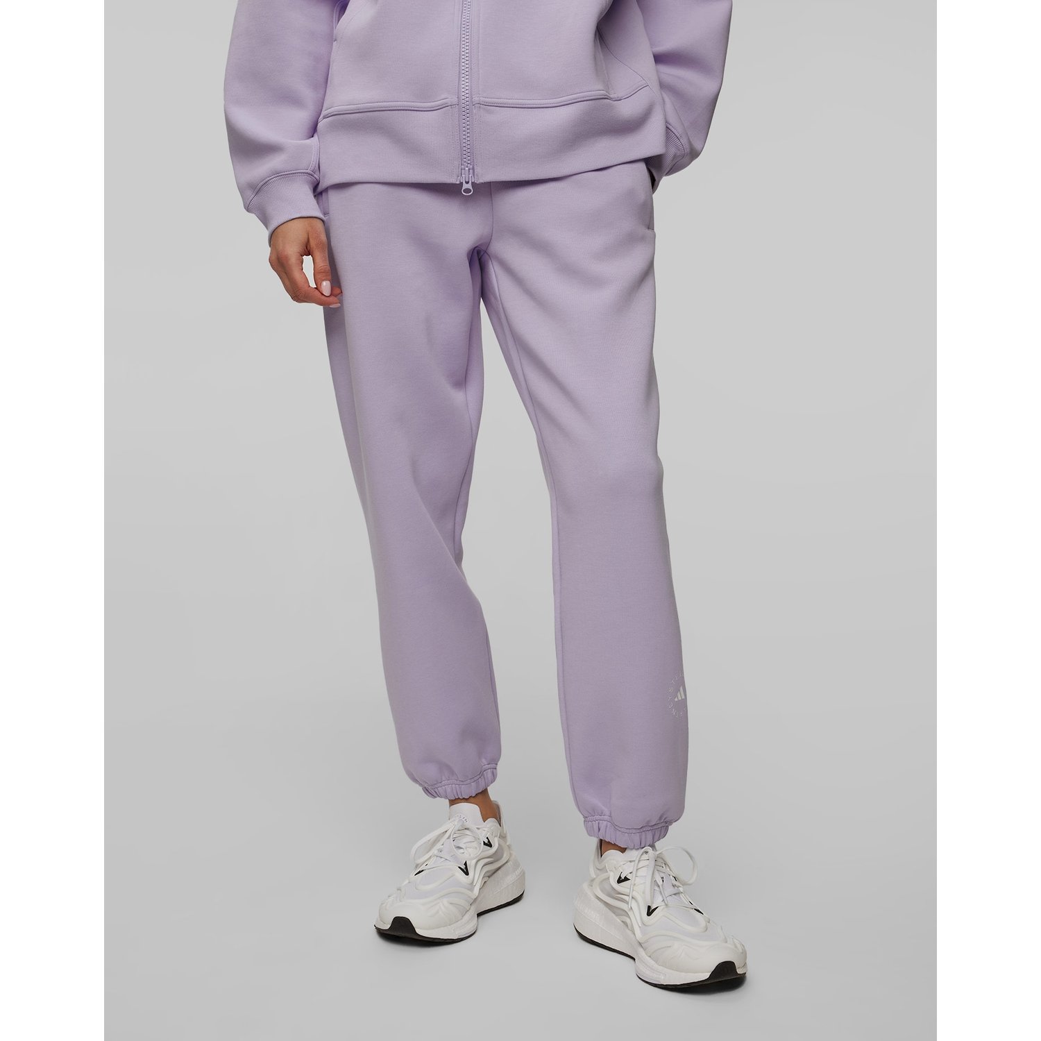 Fioletowe Spodnie Damskie Adidas By Stella Mccartney Loose