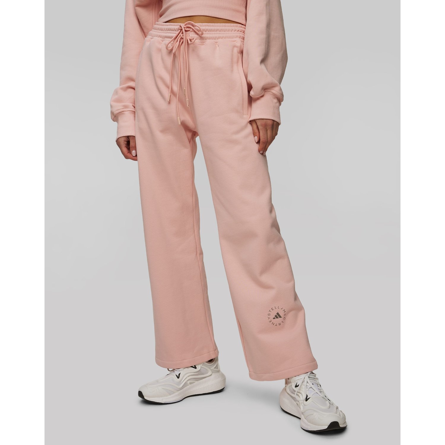 Różowe Spodnie Dresowe Damskie Adidas By Stella Mccartney Straight