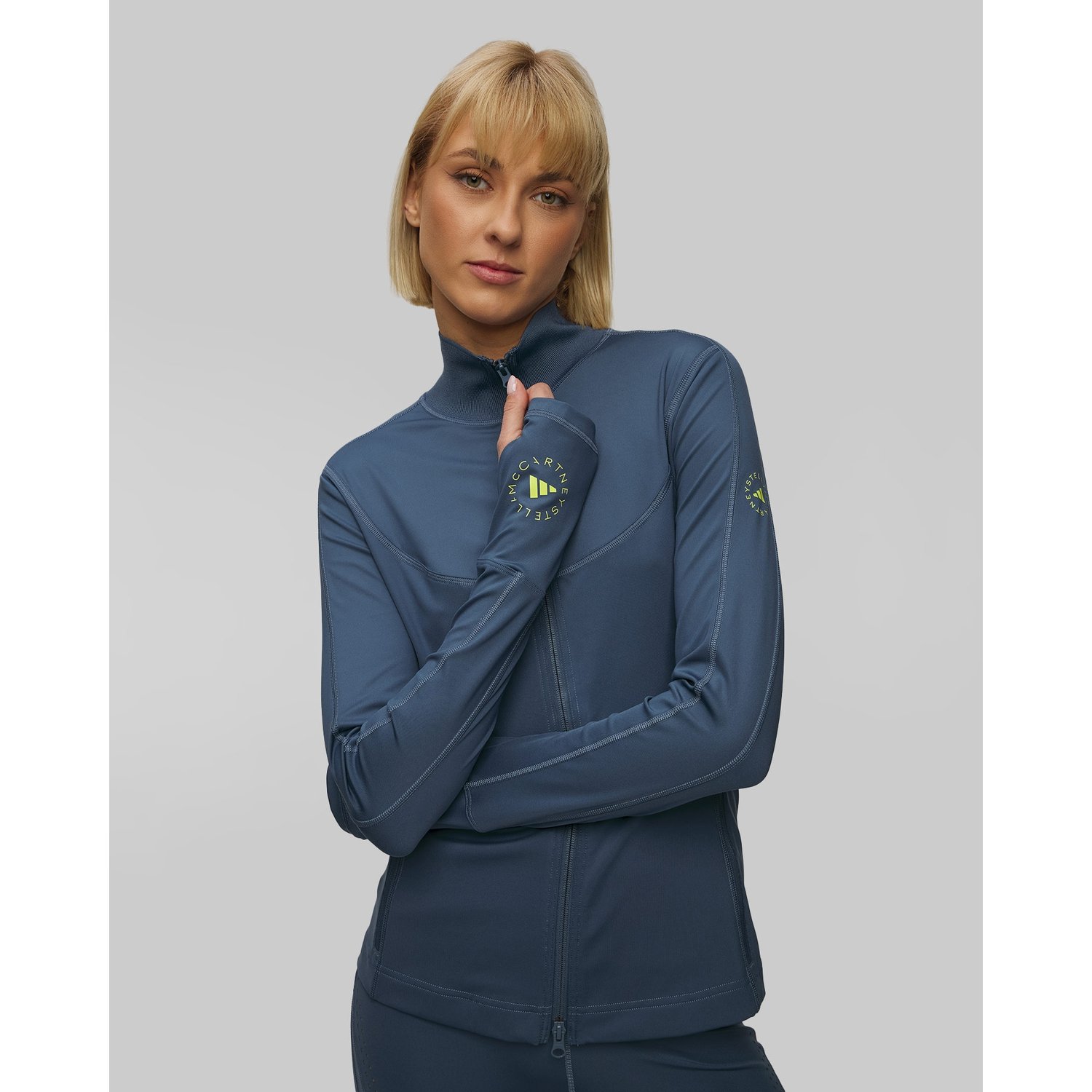 Turkusowa Bluza Rozpinana Damska Adidas By Stella Mccartney Truepurpose Training Midlayer