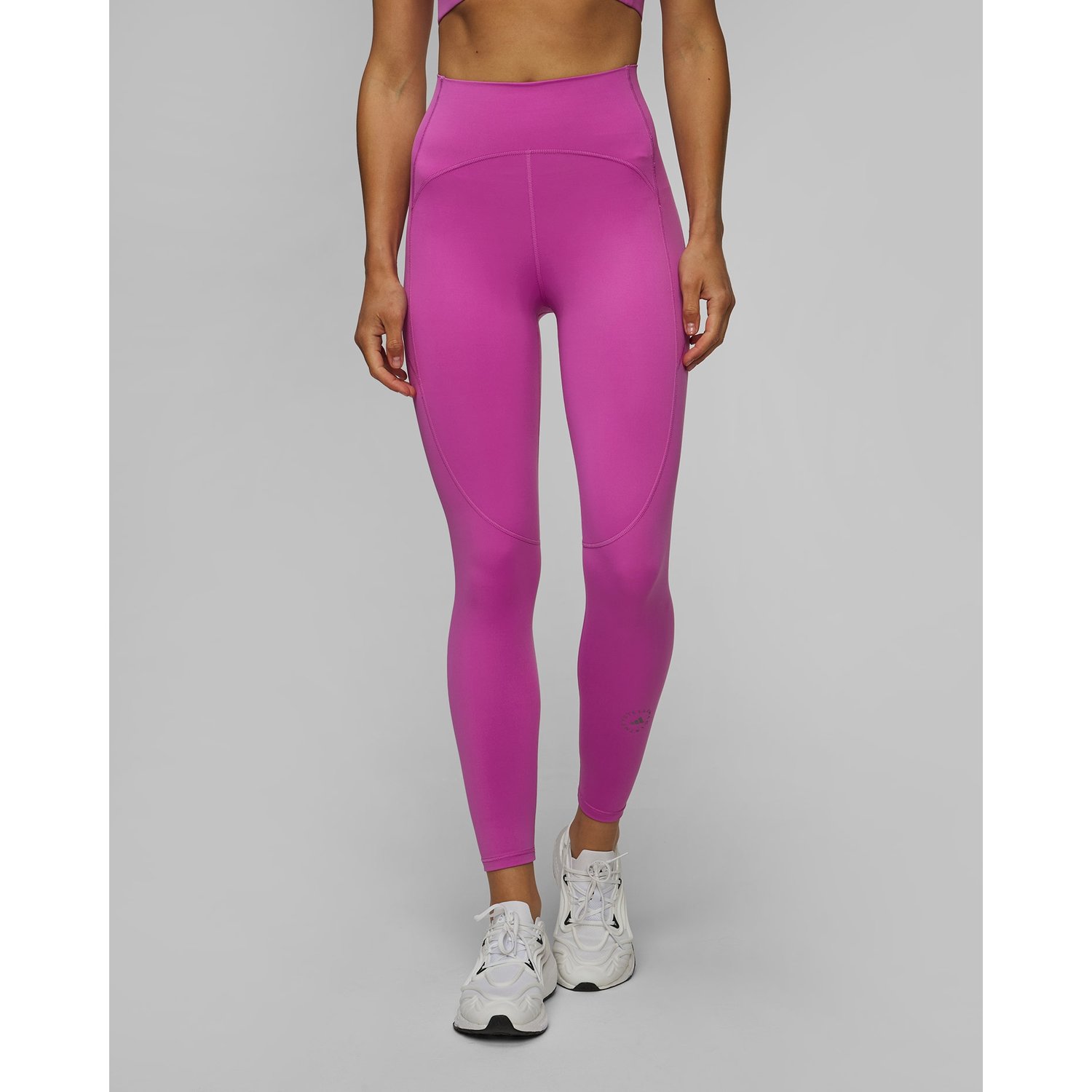 Różowe Leginsy Damskie Adidas By Stella Mccartney Truestrength 7/8