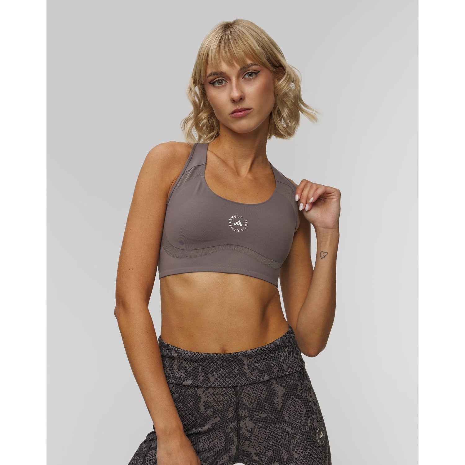 Szary Stanik Sportowy Damski Adidas By Stella Mccartney Truepace