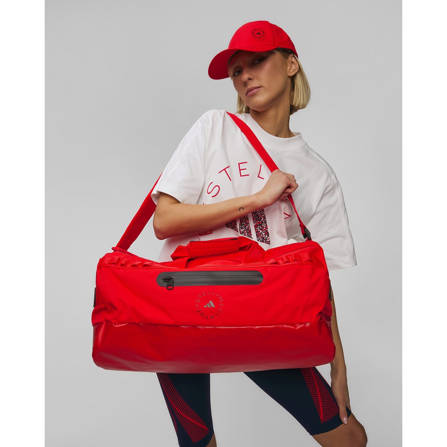 Torba Damska Adidas By Stella Mccartney 24/7 Bag  Czerwona 35l