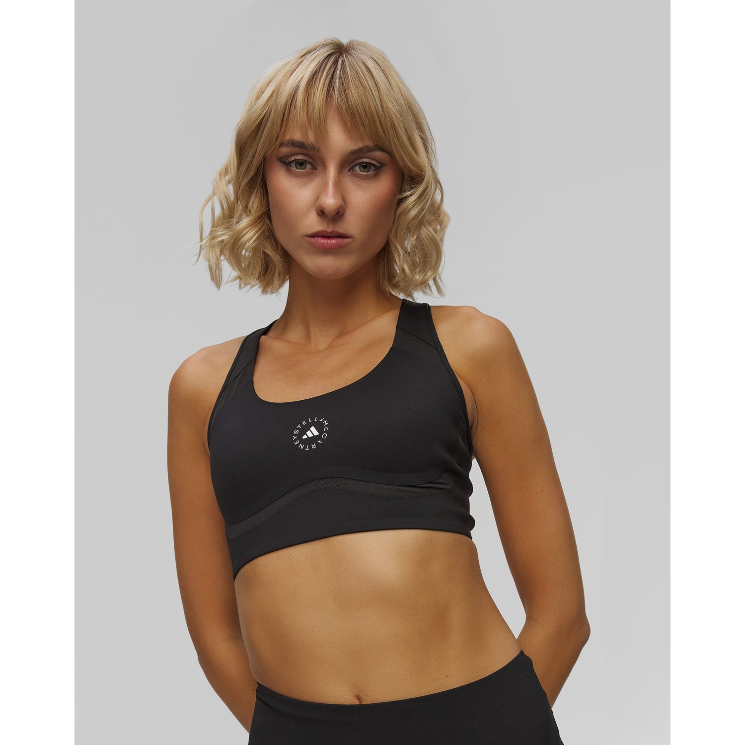 Czarny Stanik Sportowy Damski Adidas By Stella Mccartney Truepace