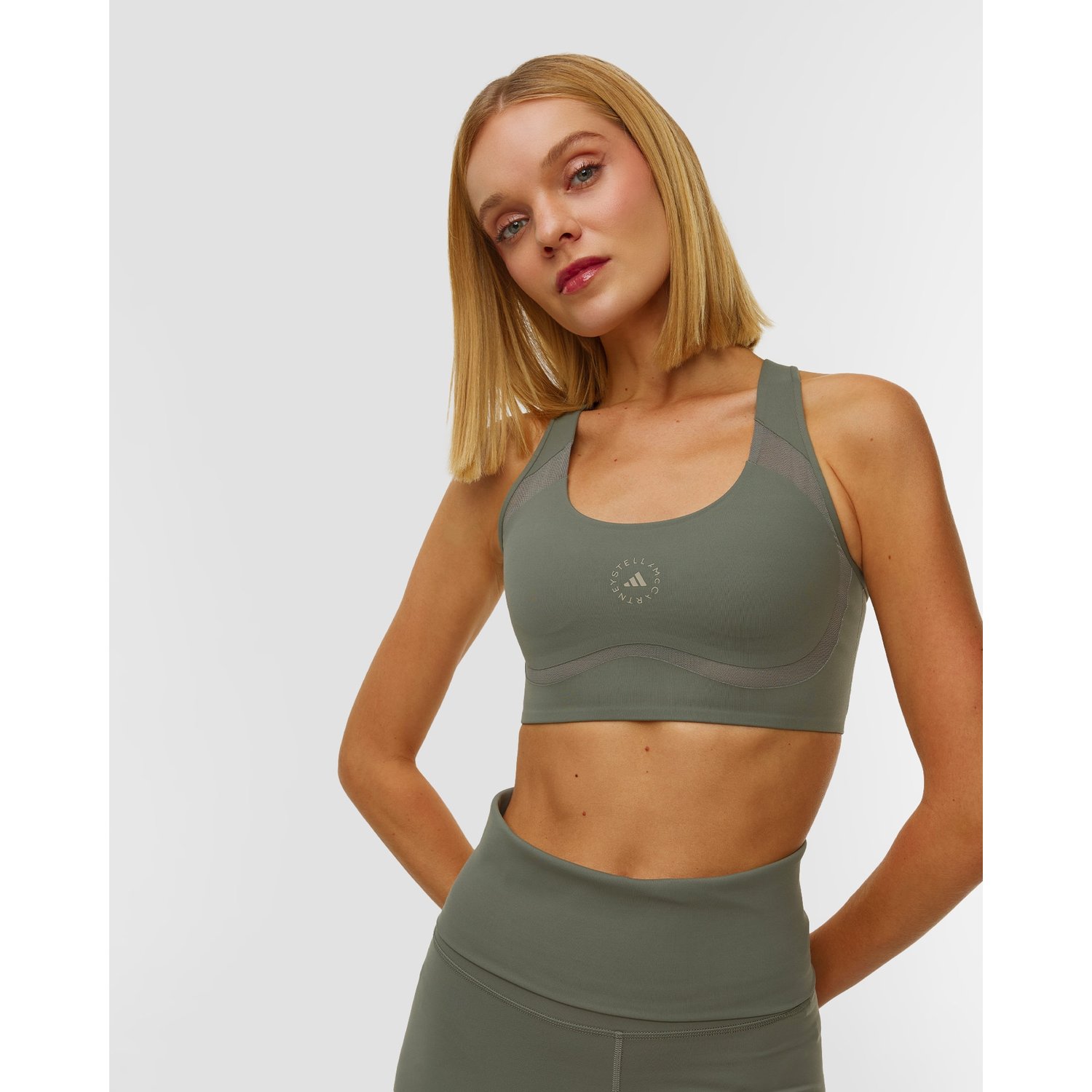 Zielony Stanik Sportowy Damski Adidas By Stella Mccartney Truepace