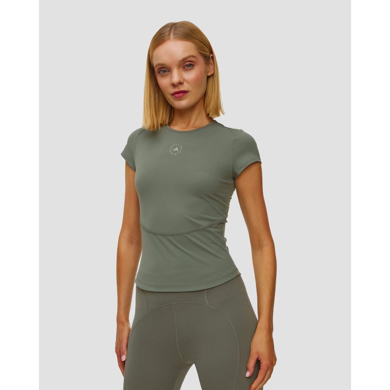 Koszulka Treningowa Damska Khaki Adidas By Stella Mccartney Truepurpose