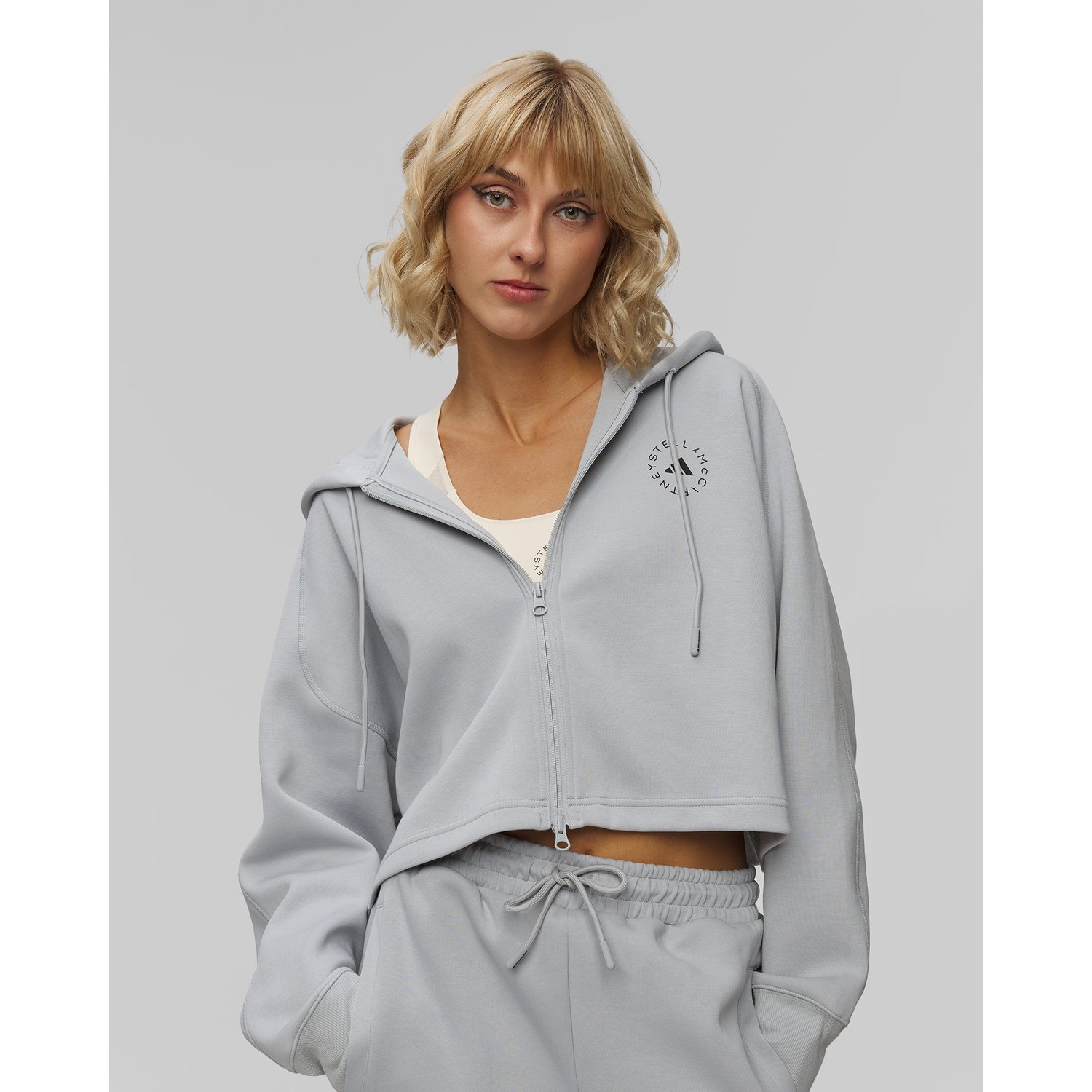 Szara Bluza Damska Adidas By Stella Mccartney Scuba