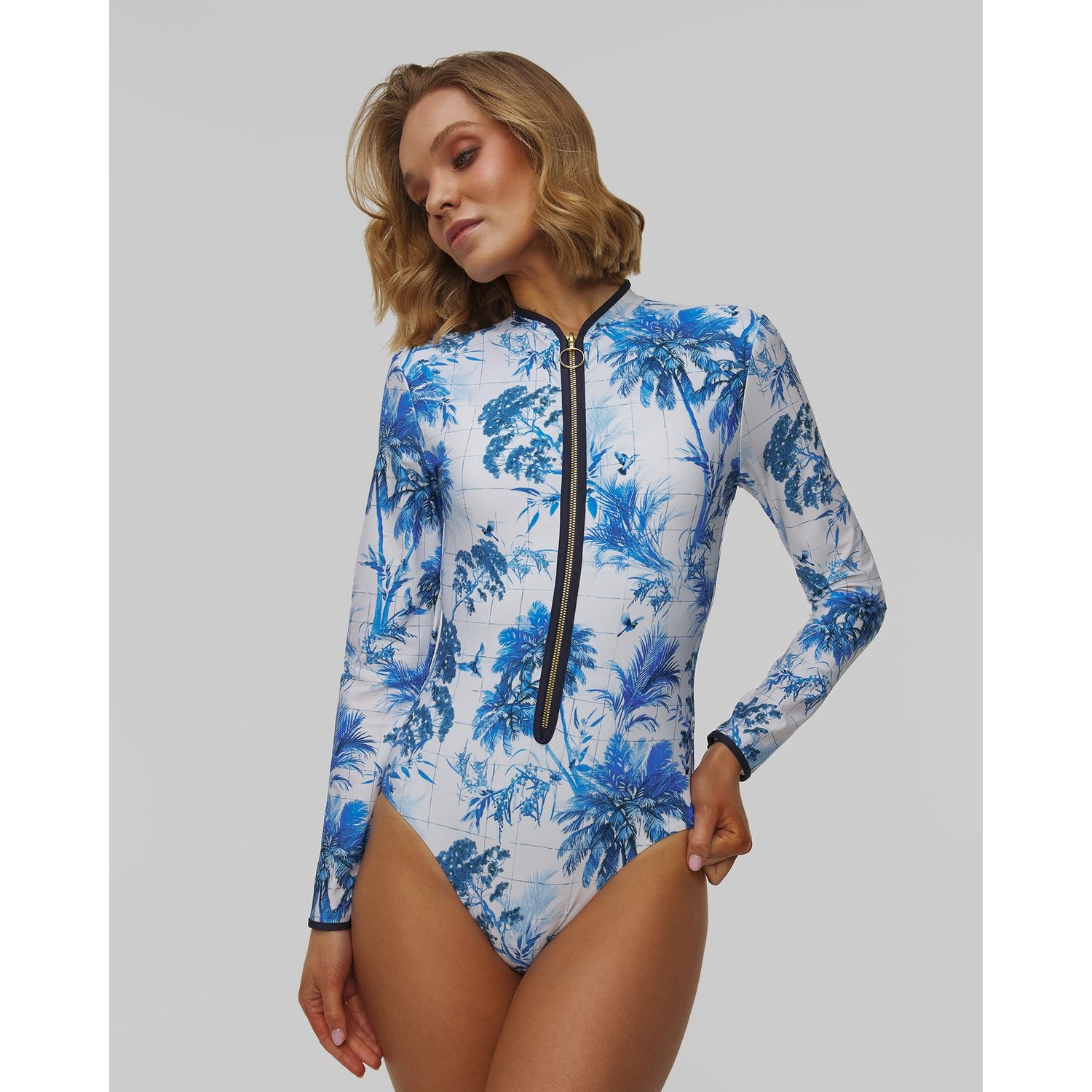 Jednoczęściowy Kostium Do Pływania I Surfingu Damski Seafolly Zip Front Surf Suit
