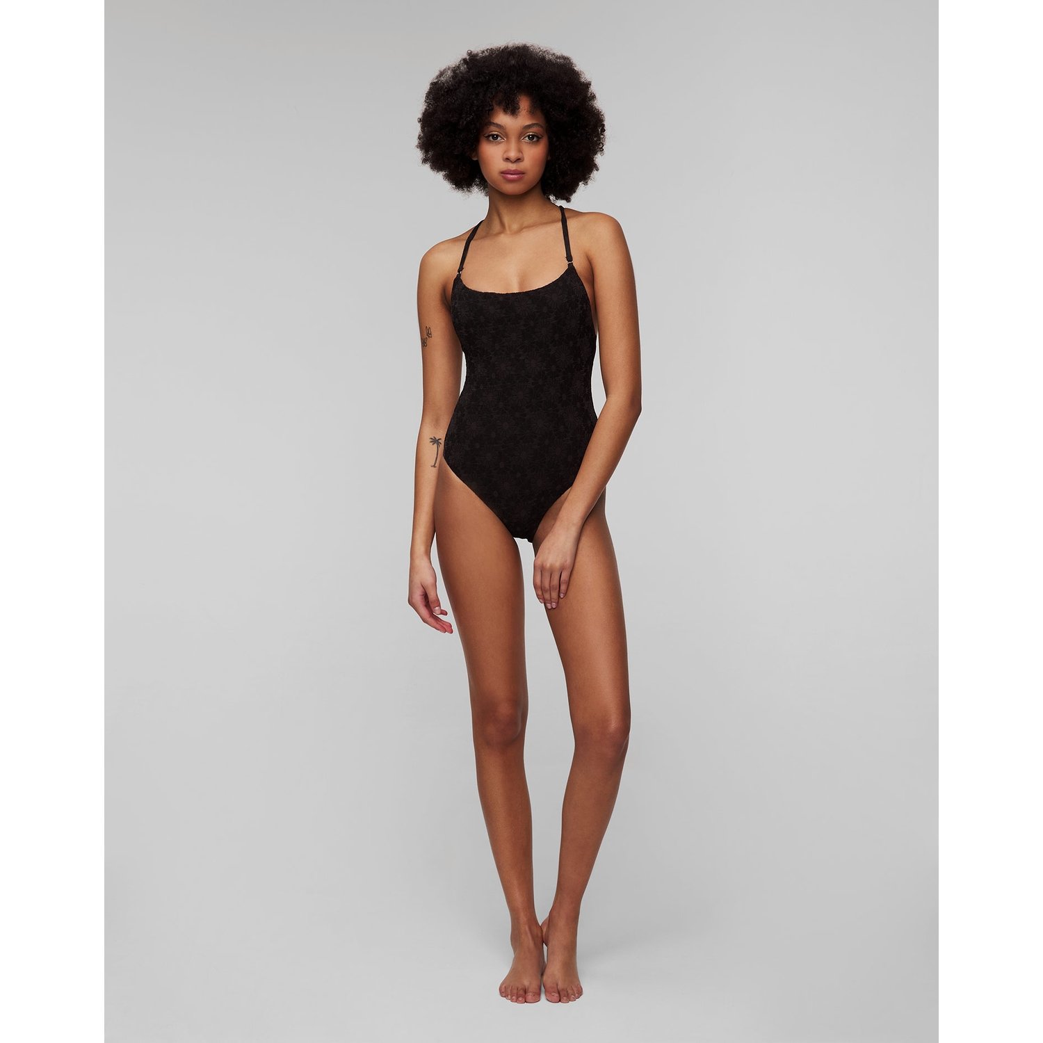 Czarny Strój Kąpielowy Jednoczęściowy Damski Seafolly Scoop Neck One Piece