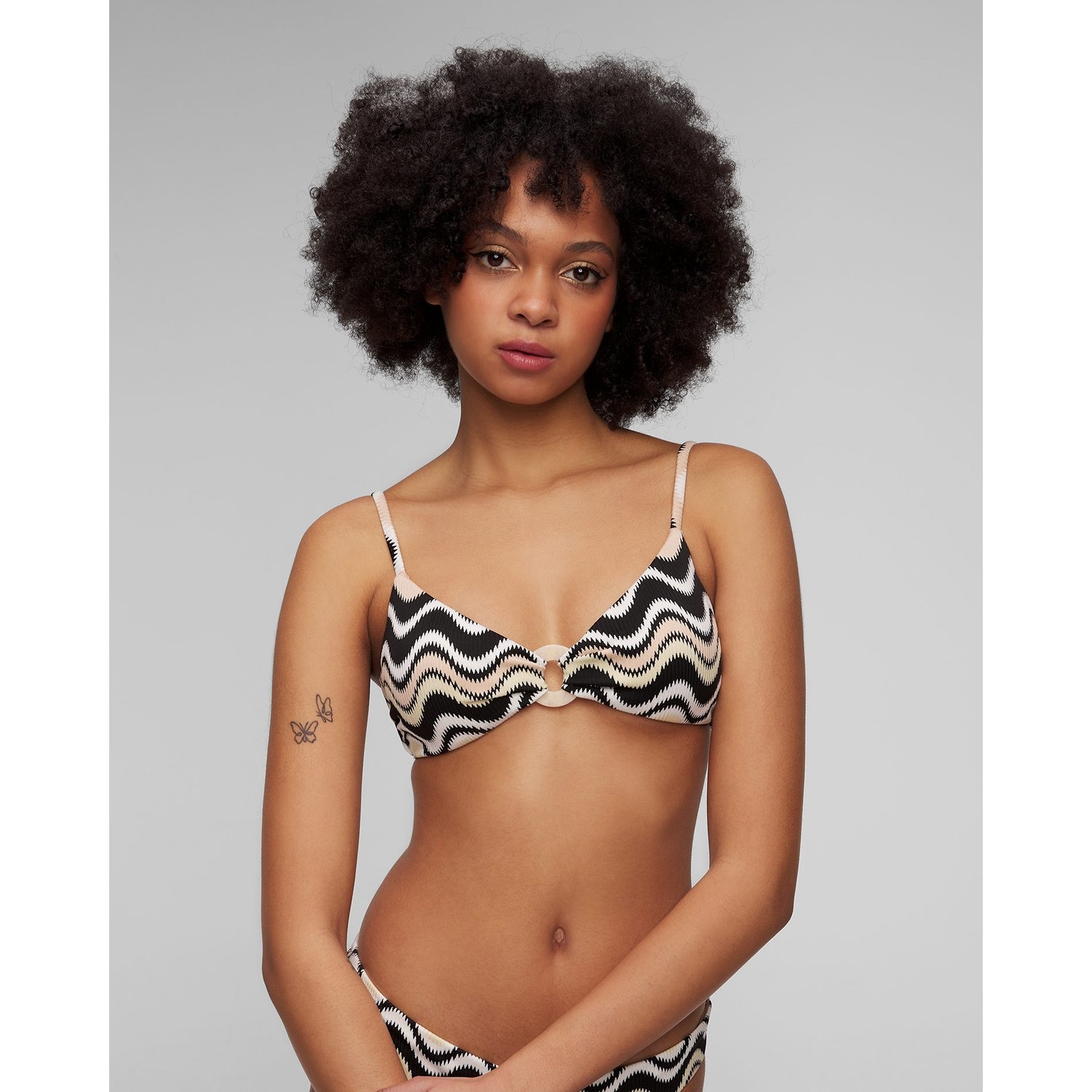 Góra Od Stroju Kąpielowego Damska Seafolly Ring Front Bralette
