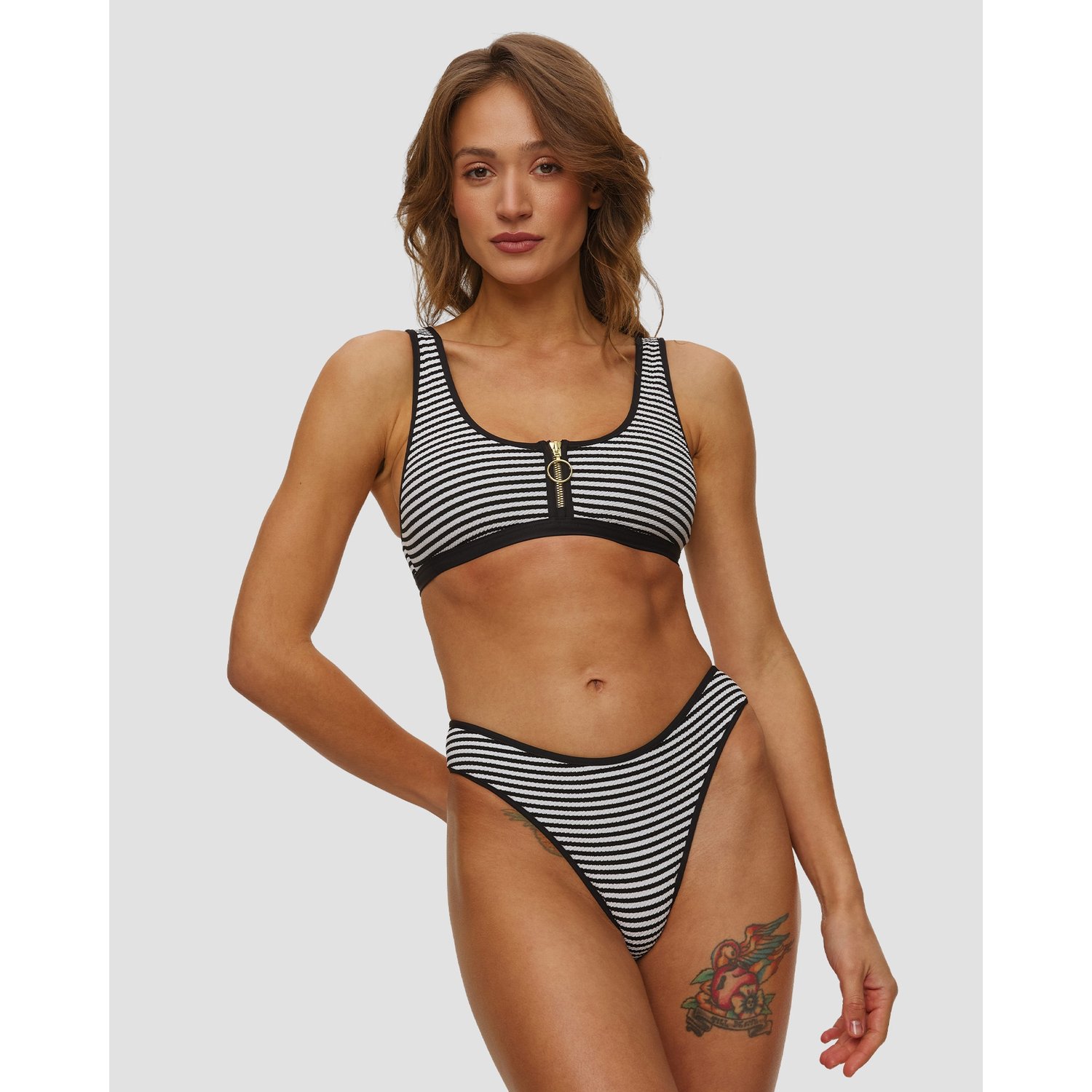 Góra Od Stroju Kąpielowego Damska Seafolly Zip Front Tank Top