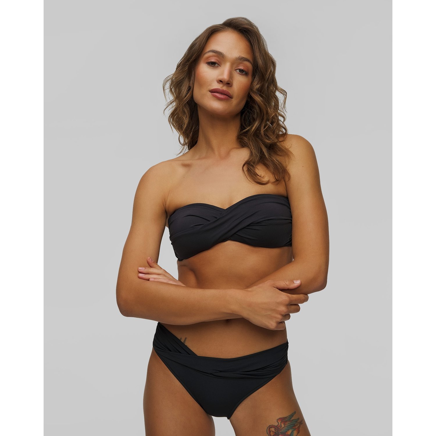 Czarna Góra Stroju Kąpielowego Damska Seafolly Twist Bandeau