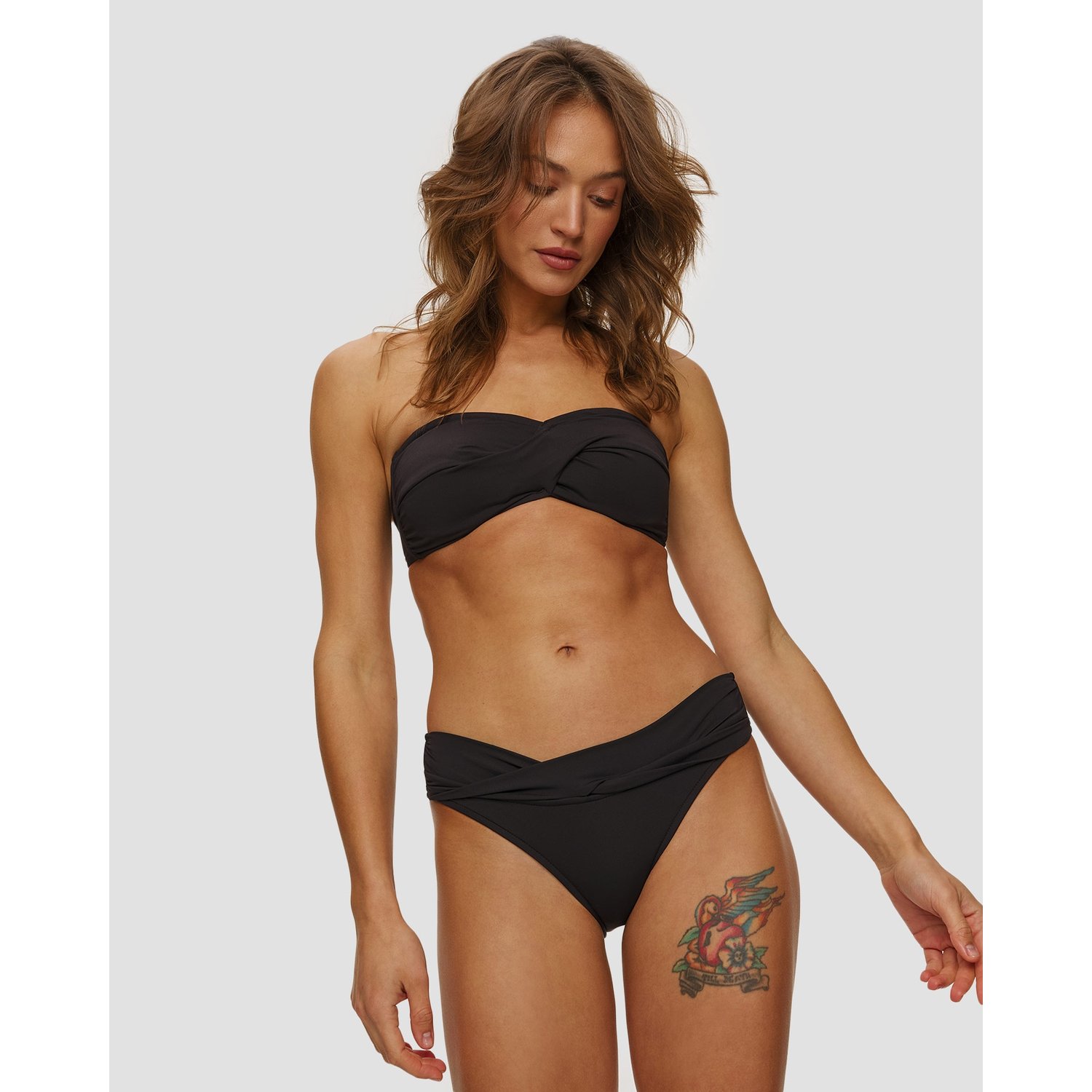 Czarna Góra Stroju Kąpielowego Damska Seafolly Twist Bandeau