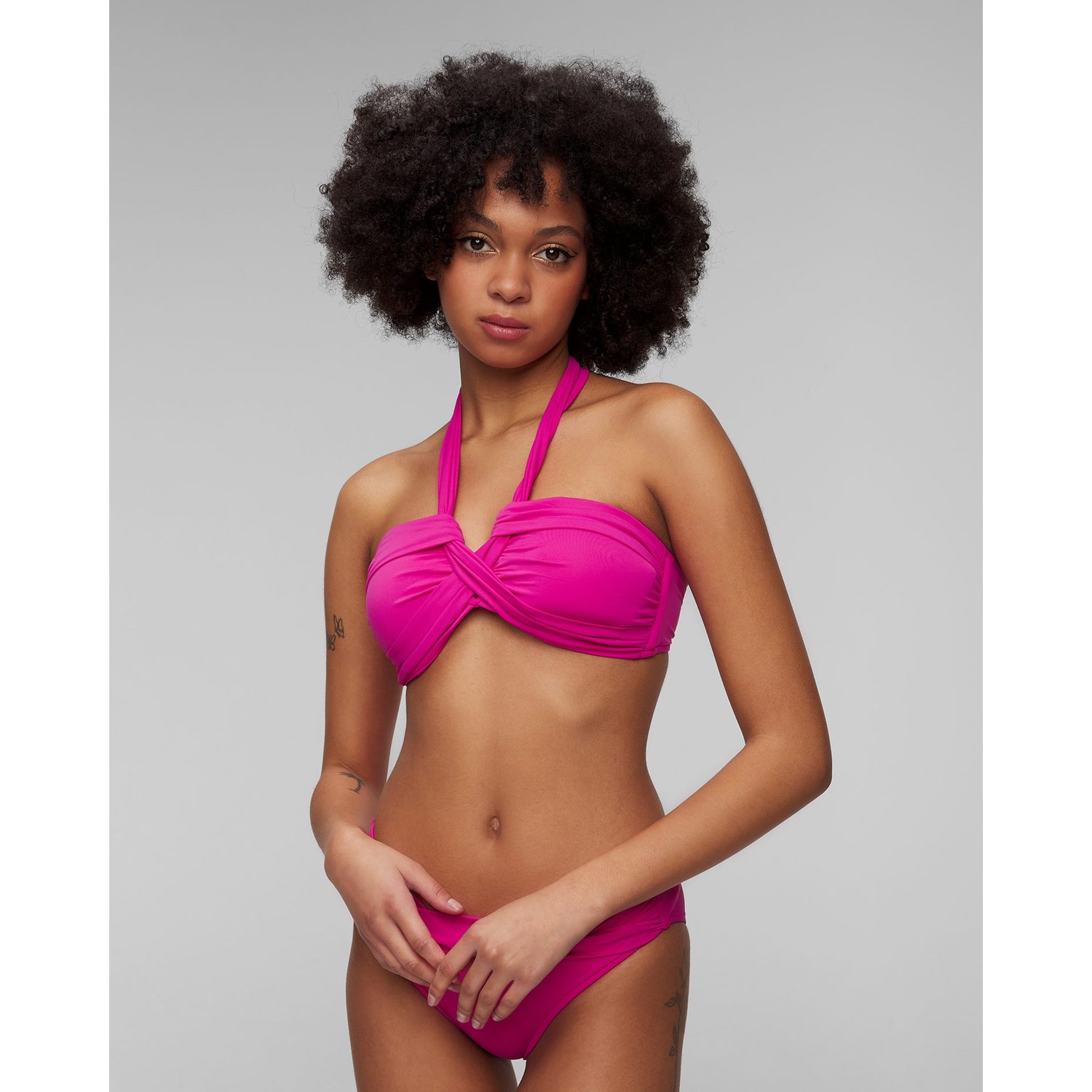 Różowa Góra Od Stroju Kąpielowego Damska Seafolly Halter Bandeau