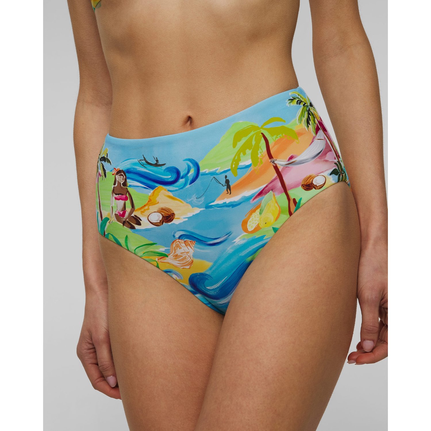 Dół Stroju Kąpielowego Z Wysokim Stanem Damski Seafolly High Waisted Pant