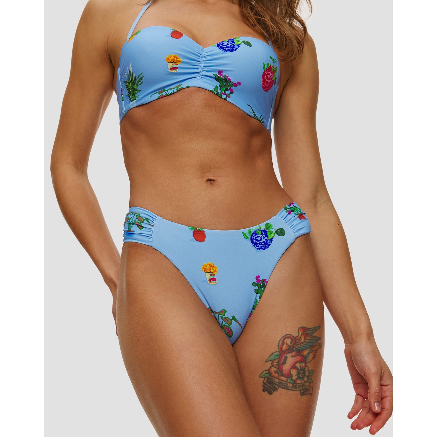 Dół Od Stroju Kąpielowego Damski Seafolly High Leg Ruched Side Pant