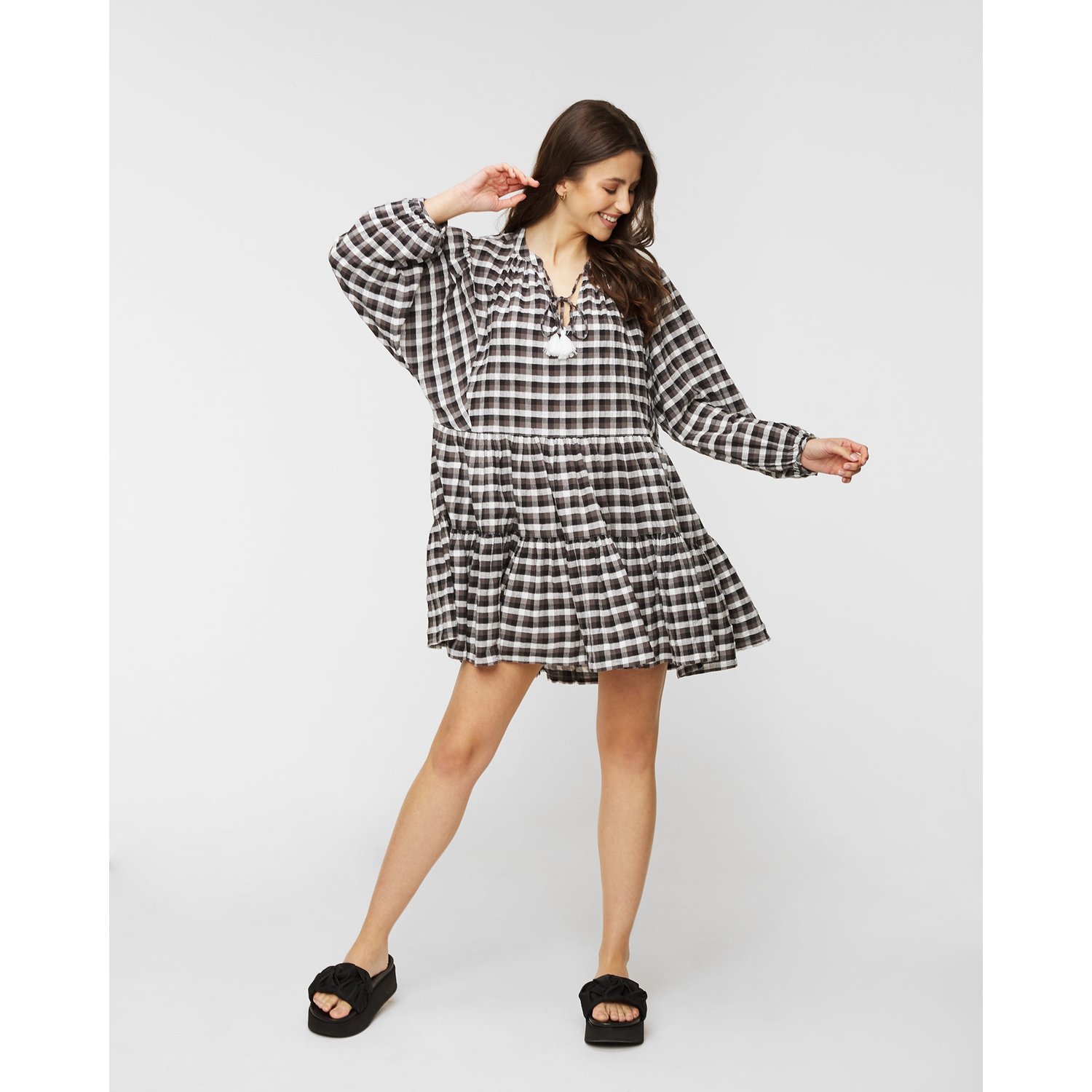 Sukienka Seafolly Gingham Tier Dress