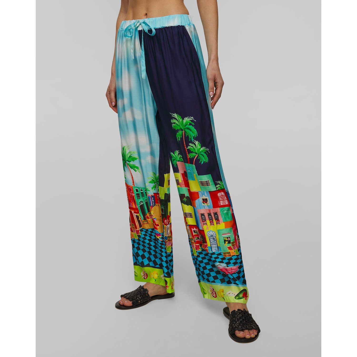Jedwabne Spodnie Damskie Seafolly Cuba Pant